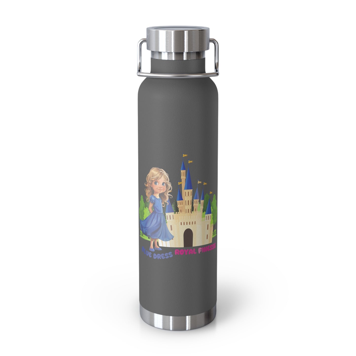 Blue Dress Princess, Royal Finesse - Copper Vacuum Insulated Bottle, 22oz - 11636