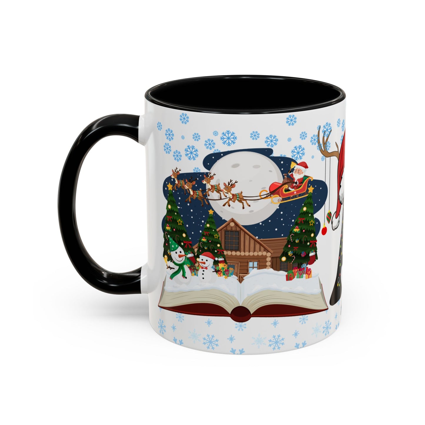 Christmas Letter A for Aaron, Customizable - Accent Coffee Mug (11, 15oz)