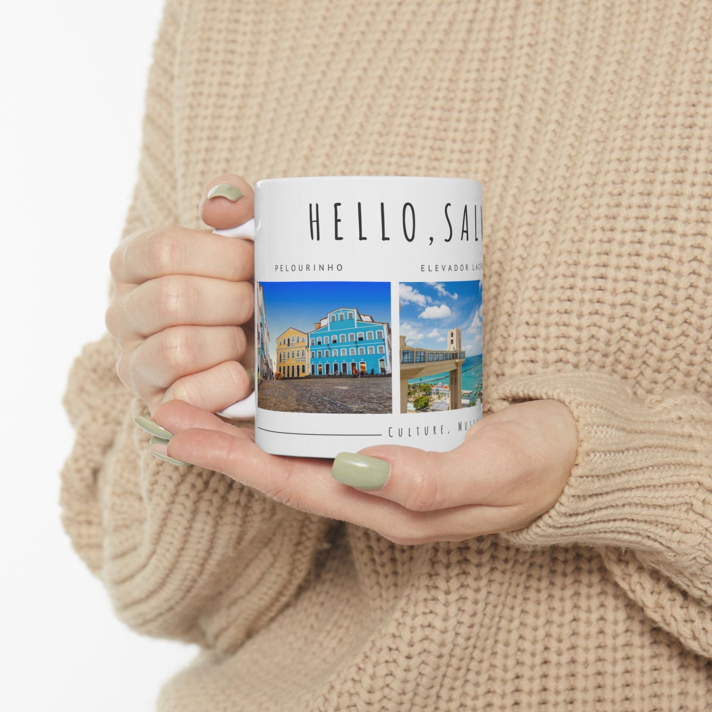 Hello Salvador Ceramic Mug – 11oz & 15oz – Celebrate Culture, Music, & History - 12238