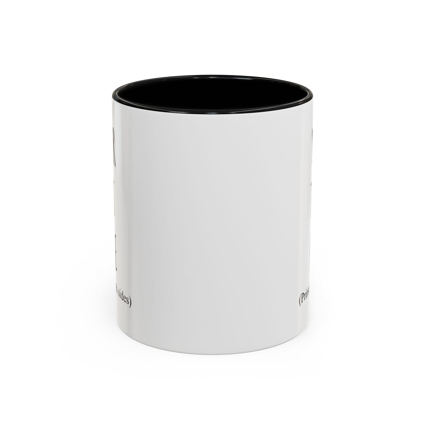 Personalized Accent Coffee Mug – Custom Text Printed Both Sides (11oz & 15oz) - 14676