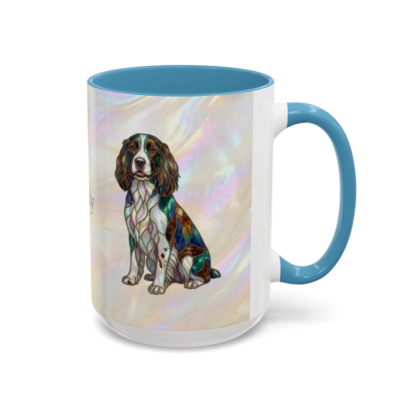 Springer Spaniel Accent Coffee Mug – Stained Glass Design 11/15oz - 14648