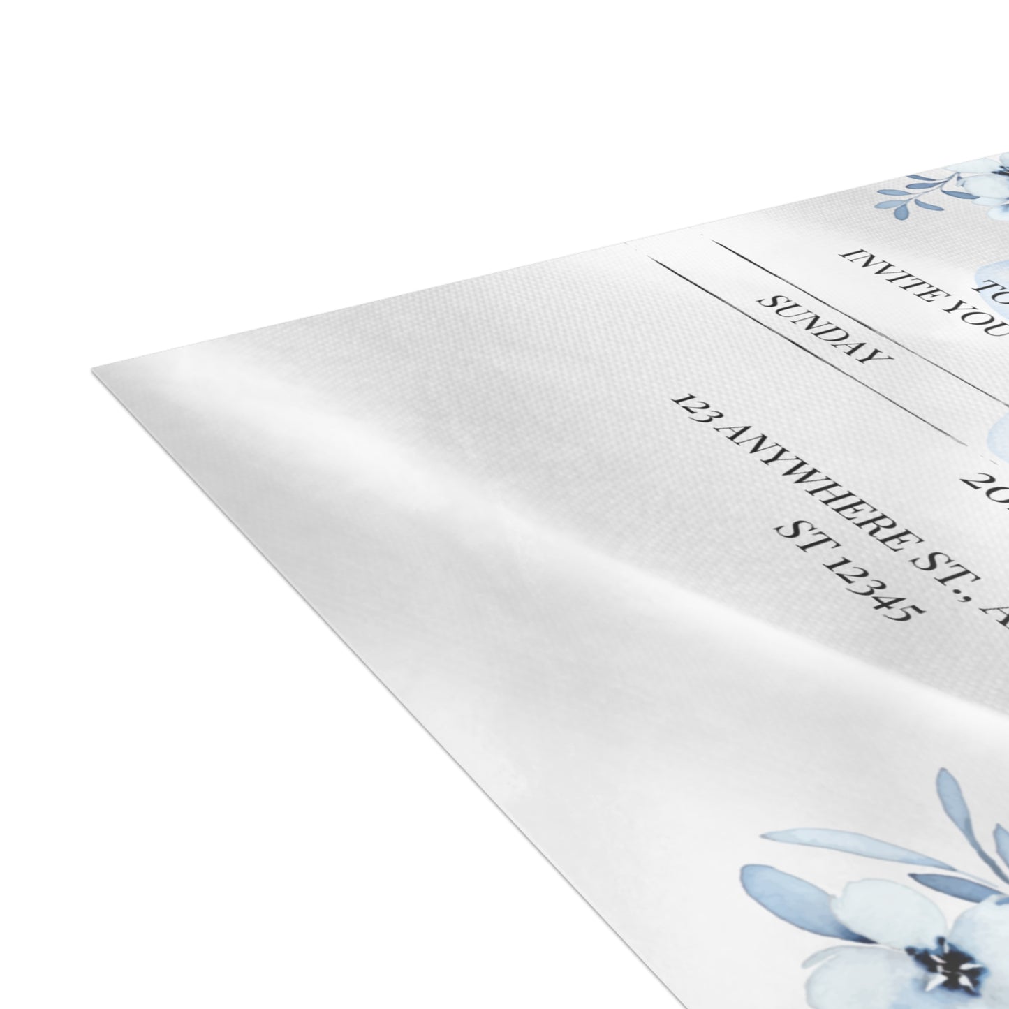 Custom Wedding Invitation with Flowers (envelopes included) - 14666