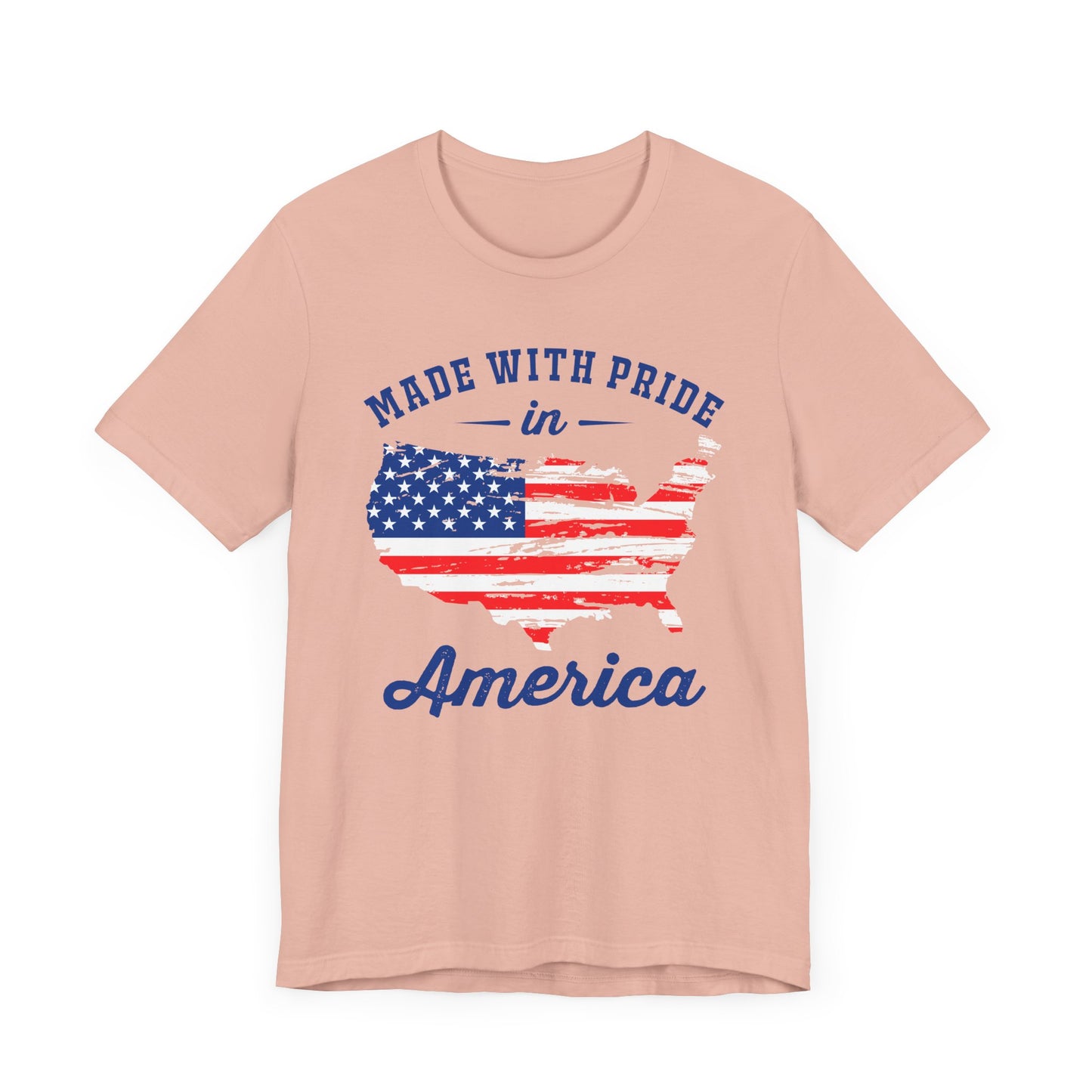 American Pride Unisex Tee, Patriotic Shirt, USA Pride Tee, Independence Day Apparel, Gift for Veterans, Summer Fashion - 13693