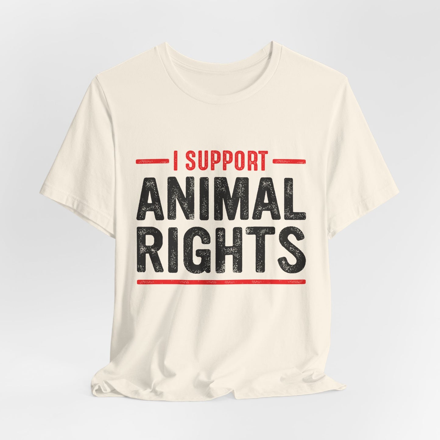 Vegan: I Support Animal Rights - Unisex Jersey Short Sleeve Tee