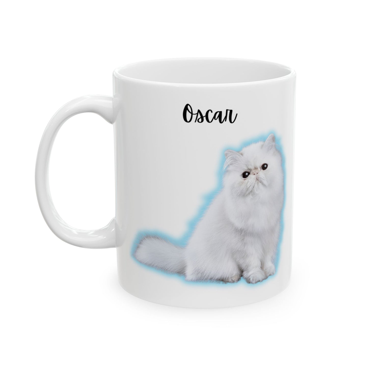 Cute Cat Ceramic Mug - Ideal Gift for Cat Lovers, Cozy Home Decor, Feline Themed Drinkware, Pet Lover's Gift, Fun Coffee Cup - 14208