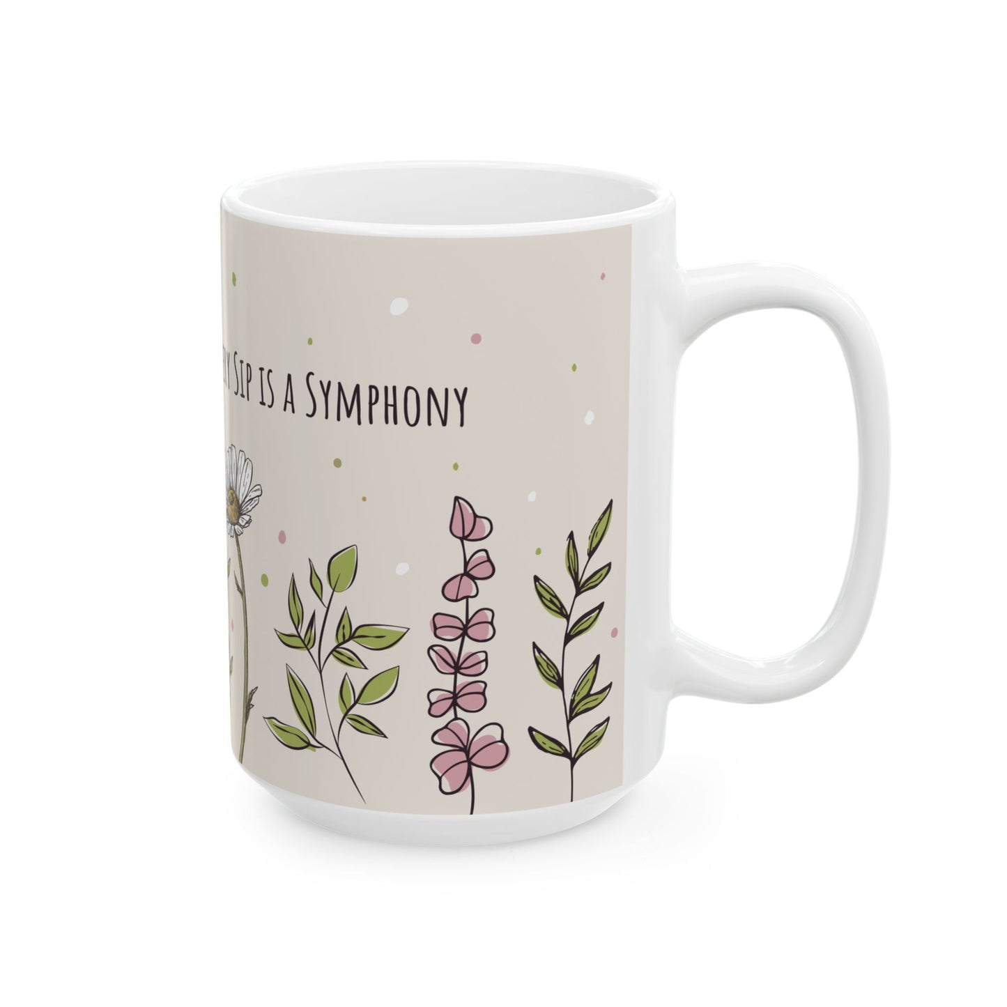 Blooms of Bliss - Ceramic Mug, (11oz, 15oz) - 10901