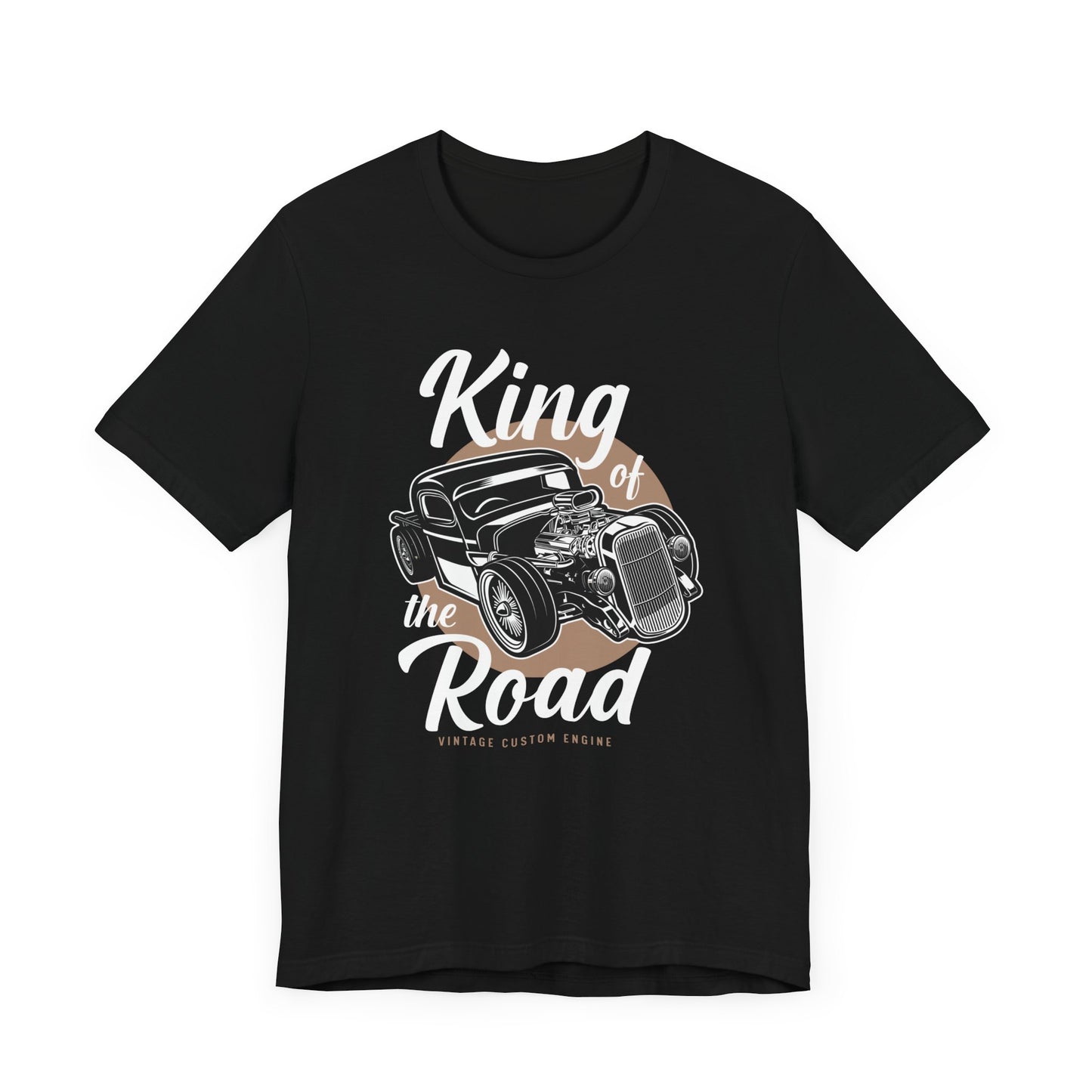 King of the Road, Vintage Custom Engine - Unisex Jersey Short Sleeve Tee