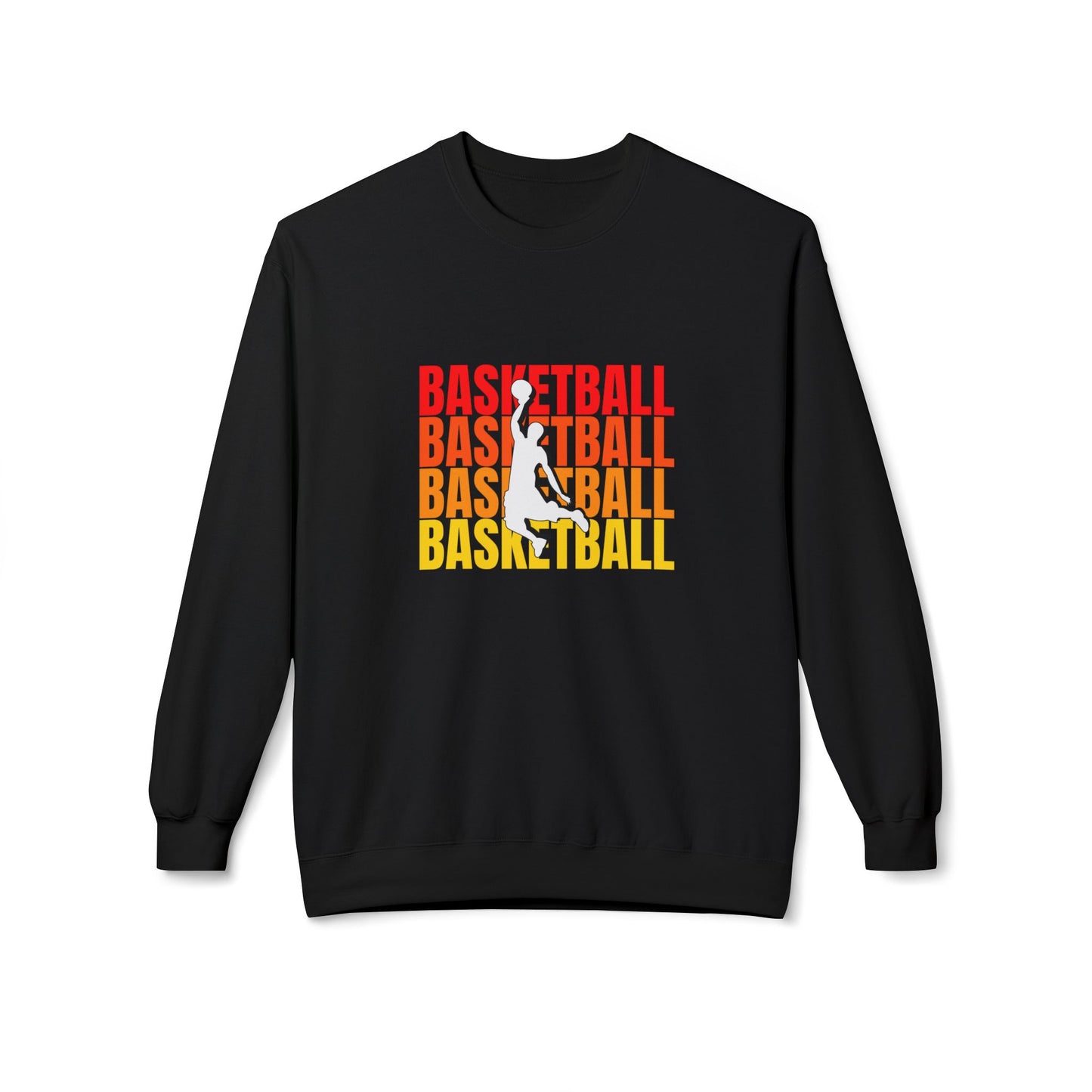 Basketball - Unisex Midweight Softstyle Fleece Crewneck Sweatshirt - 10678