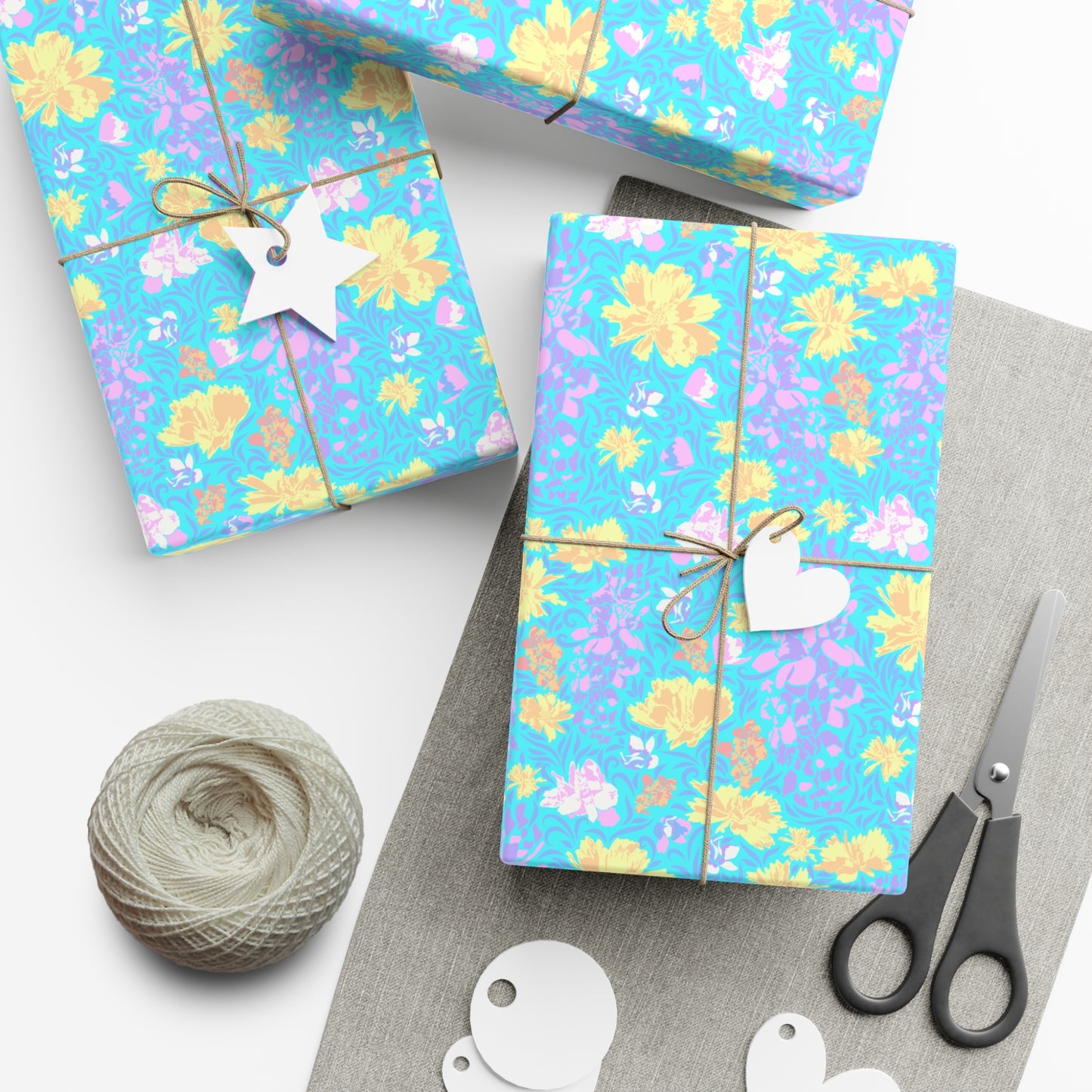 Soft Colored Flowers - Gift Wrap Papers - 10220