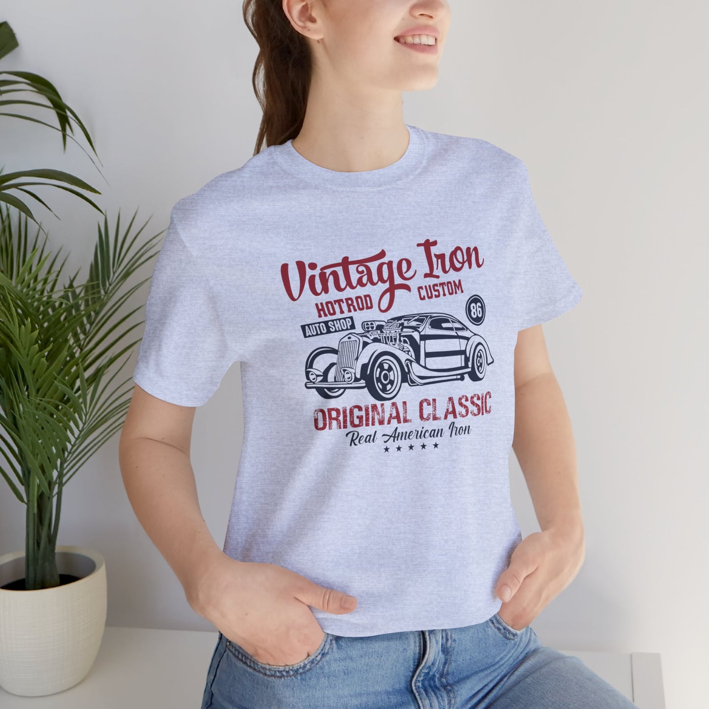 Vintage Iron, Hotrod Custom, Original Classic - Unisex Jersey Short Sleeve Tee