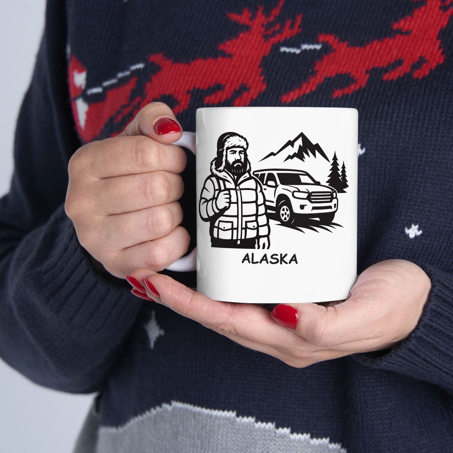 "You know you’re in Alaska when your car is a winter coat with wheels." Ceramic Mug 11/15oz - 12988