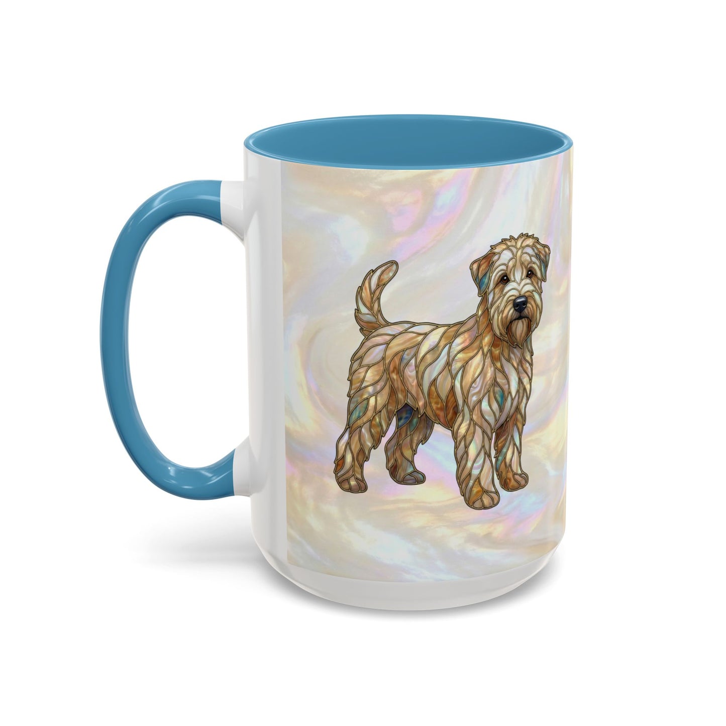 Wheaten Terrier Accent Coffee Mug – Stained Glass Design 11/15oz - 14651
