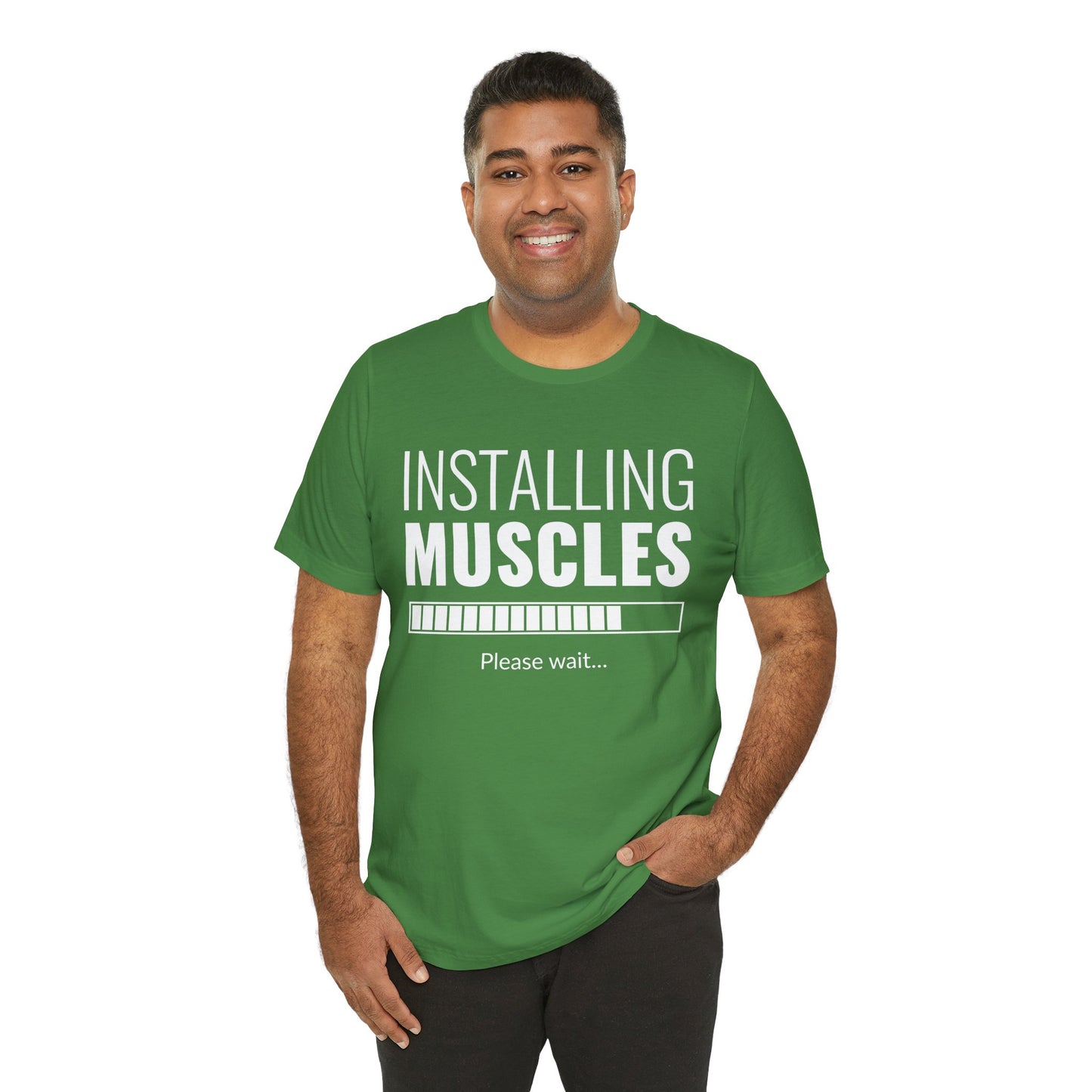 Gym: Installing Muscles  - Unisex Jersey Short Sleeve Tee