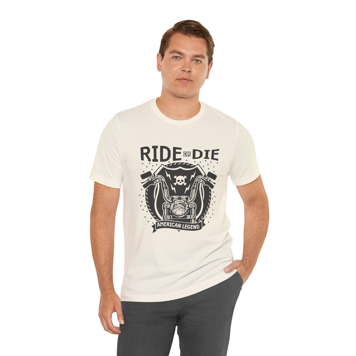 Ride or Die, American Legend - Unisex Jersey Short Sleeve Tee - 13261
