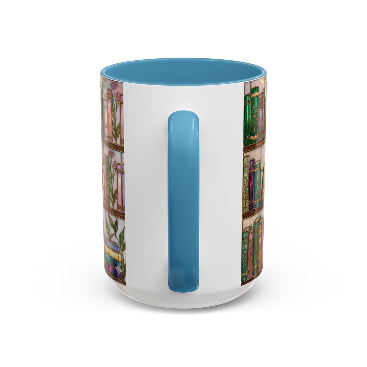 Bookish Accent Coffee Mug — Stained Glass Design (11/15 oz) - 14528