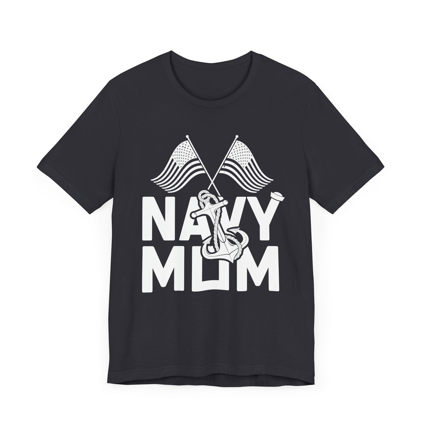 Navy Mom - Unisex Jersey Short Sleeve Tee - 13045