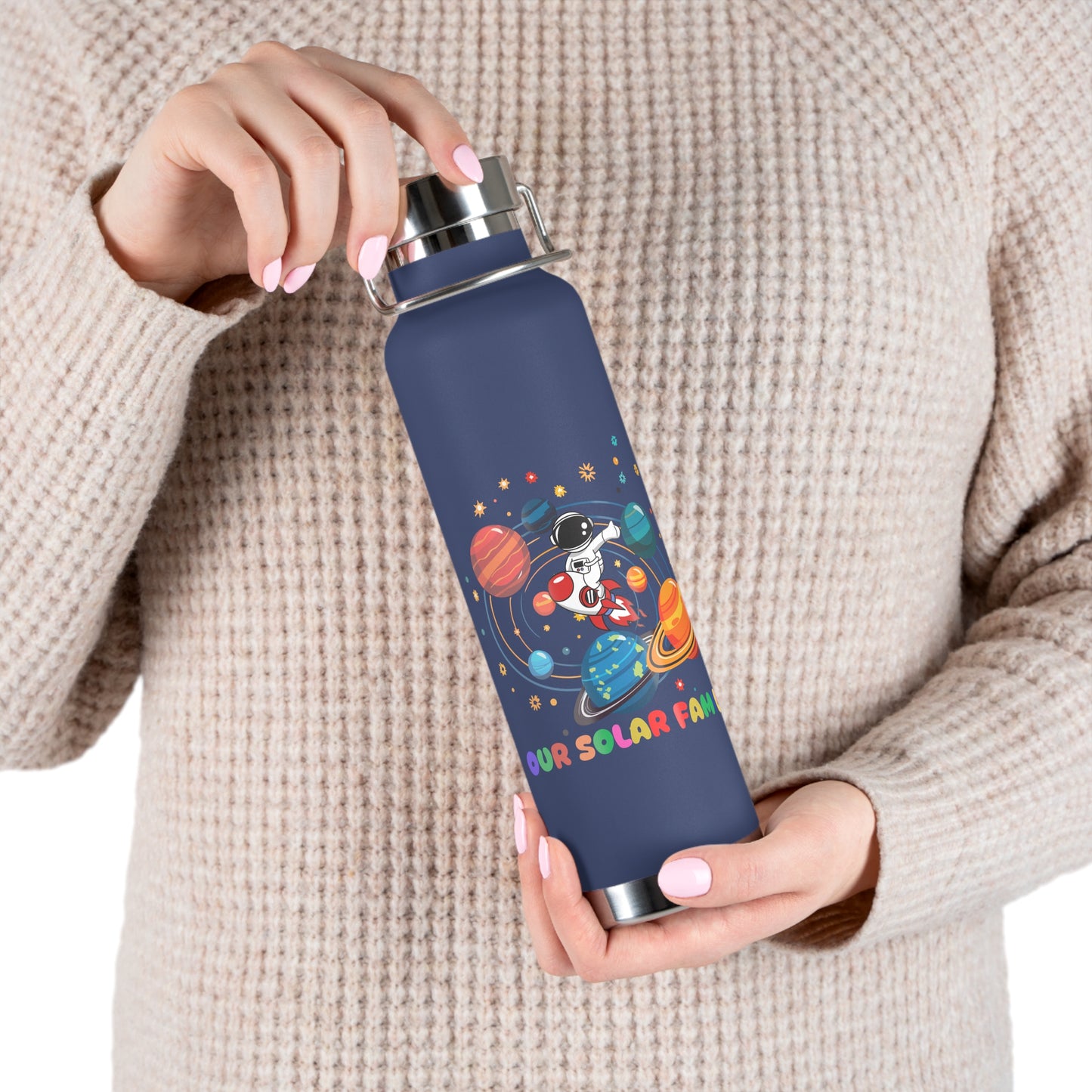 Our Solar Family! - Copper Vacuum Insulated Bottle, 22oz - 11299