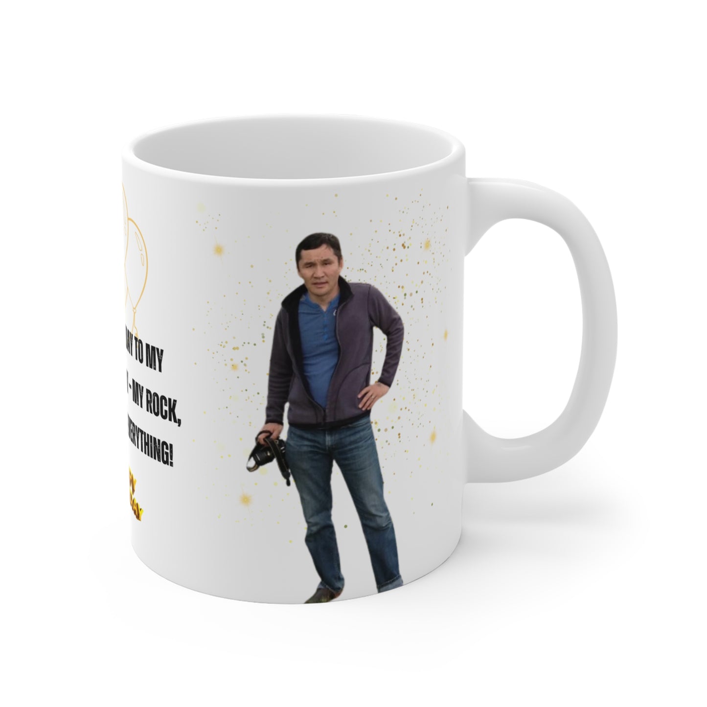 Happy Birthday to My Hubby, Customizable -  Mug 11oz - 11764