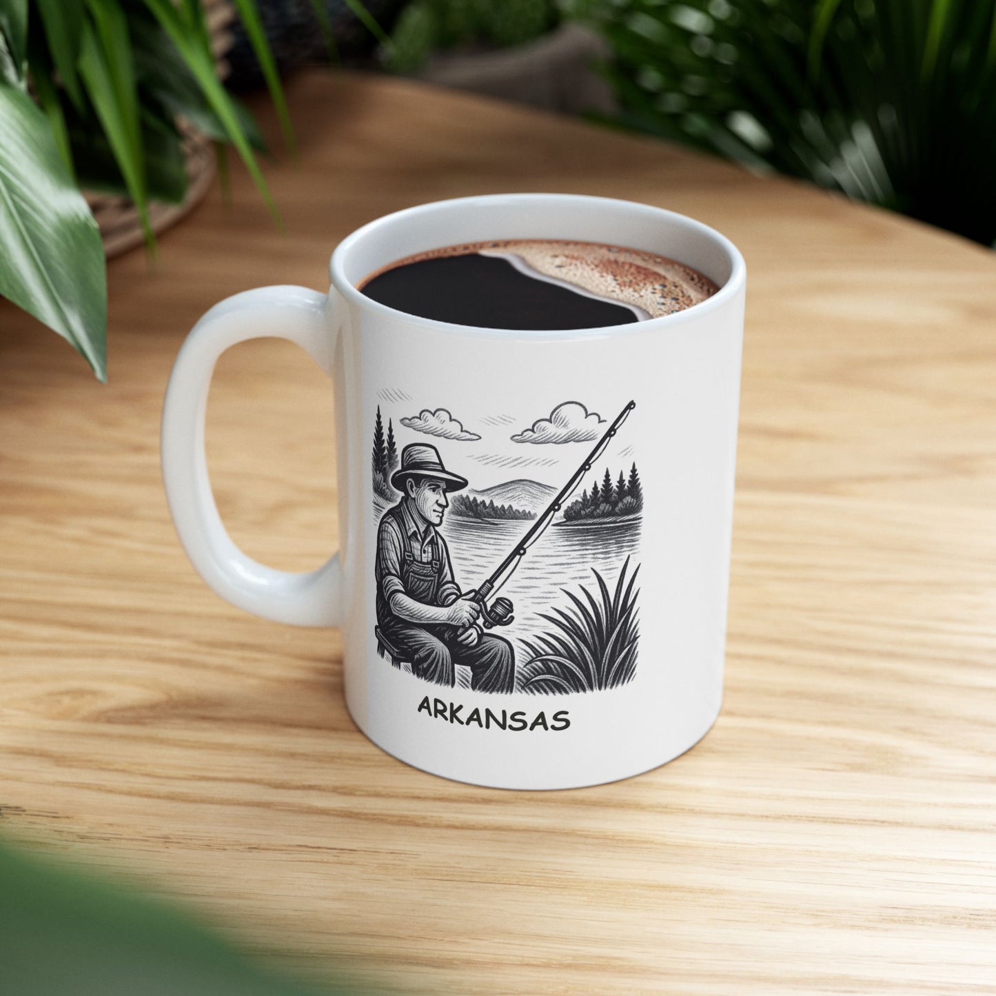 "In Arkansas, we don’t have a ‘state bird,’ we have ‘state fishin’ poles.’" Ceramic Mug - 13274