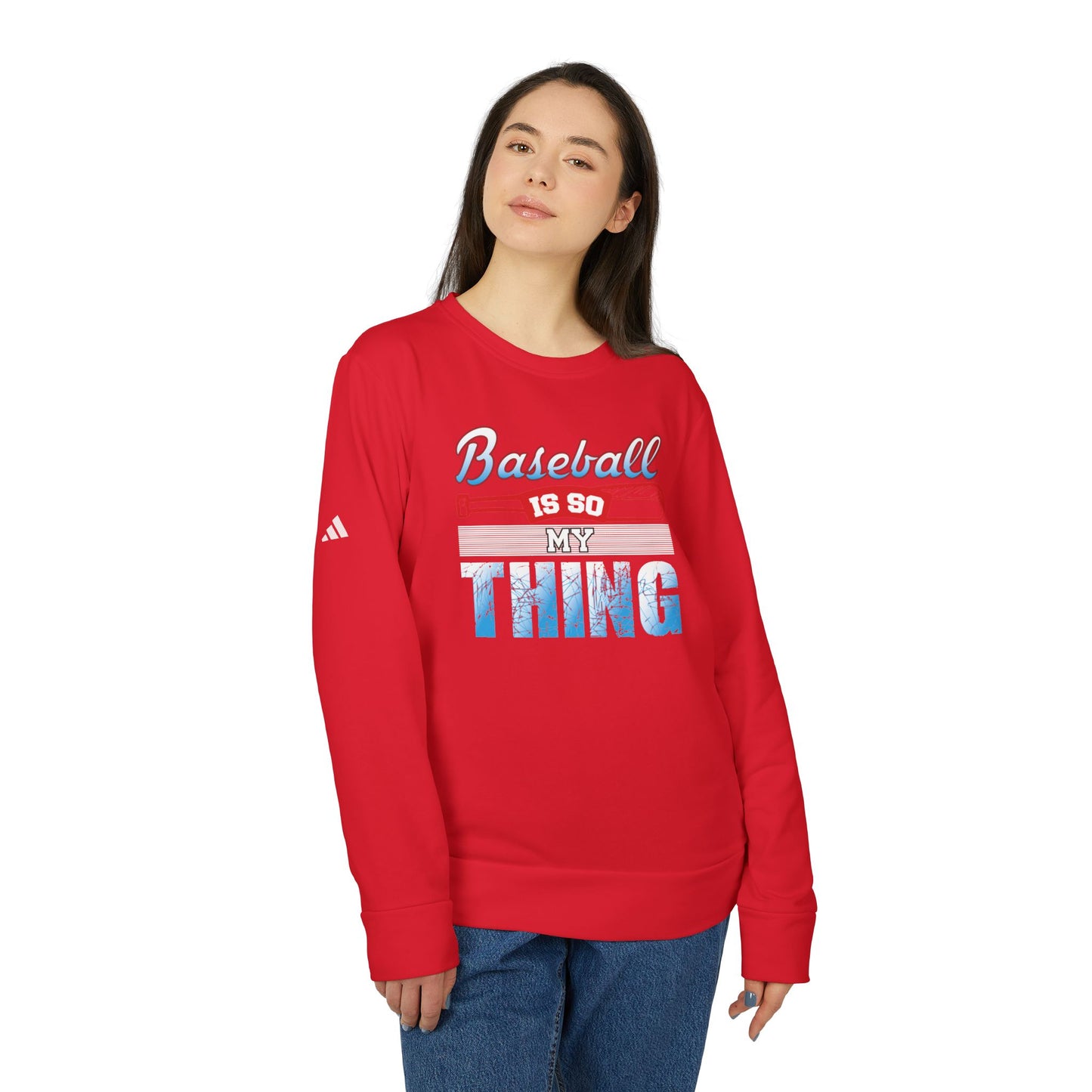 Baseball Is My Thing - adidas Unisex Fleece Crewneck Sweatshirt - 14099