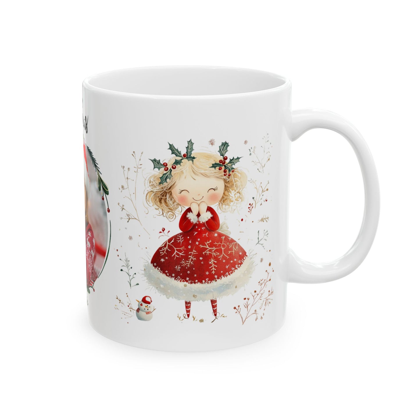 Sophia, Merry Christmas, For Girls, Customizable - Ceramic Mug, (11oz, 15oz) - 10148