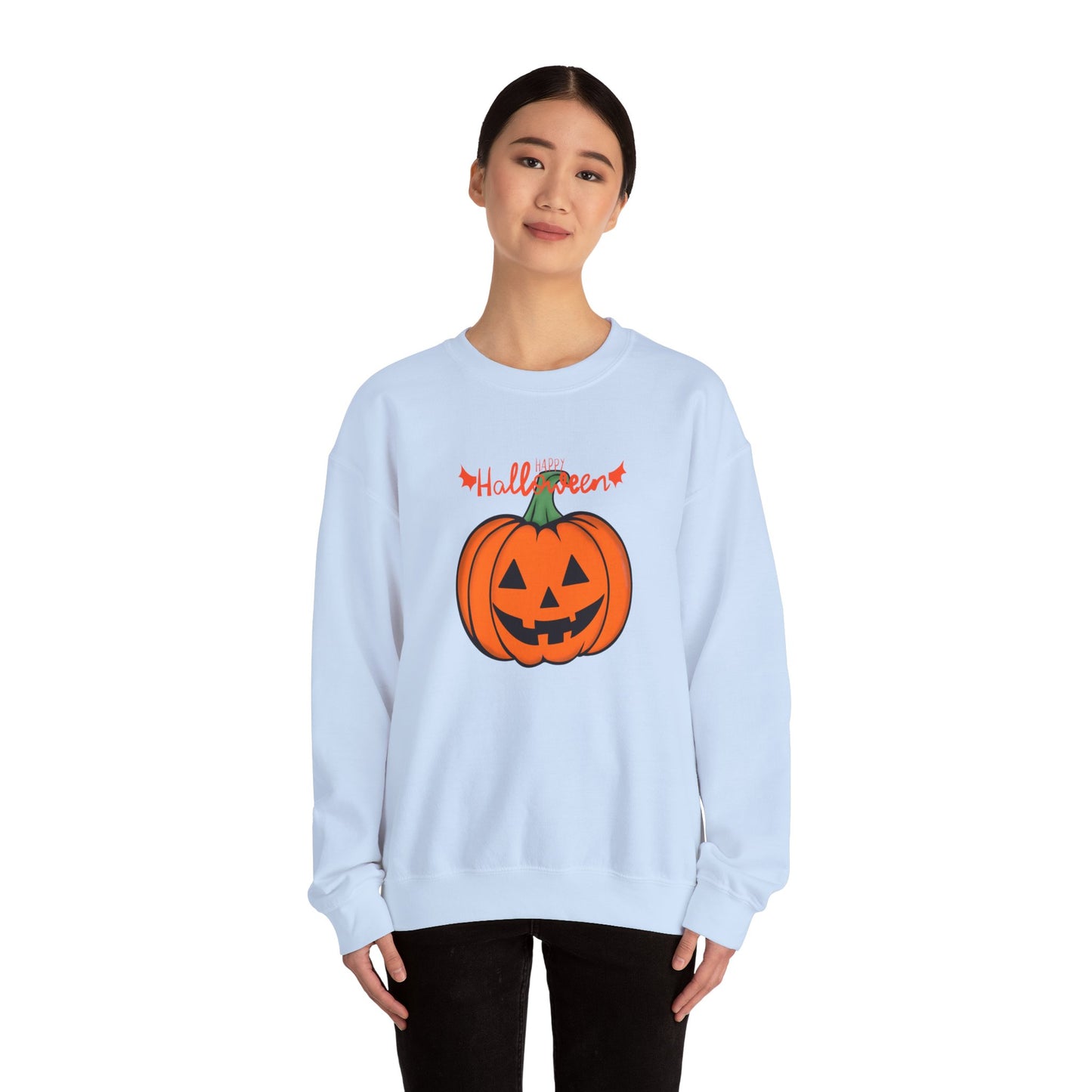 Happy Halloween, Big Pumpkin - Unisex Heavy Blend™ Crewneck Sweatshirt