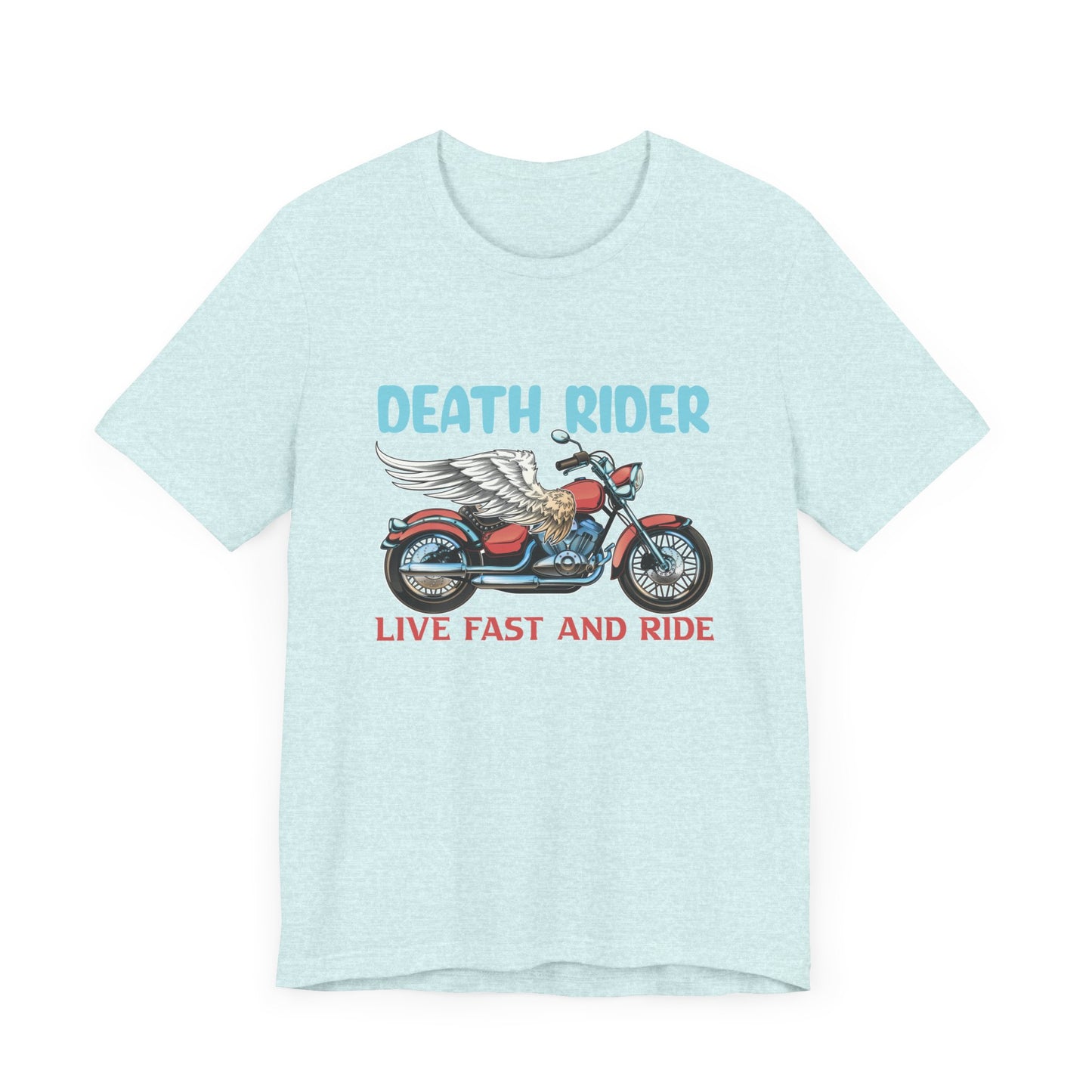 Death Rider, Live Fast and Ride  - Unisex Jersey Short Sleeve Tee