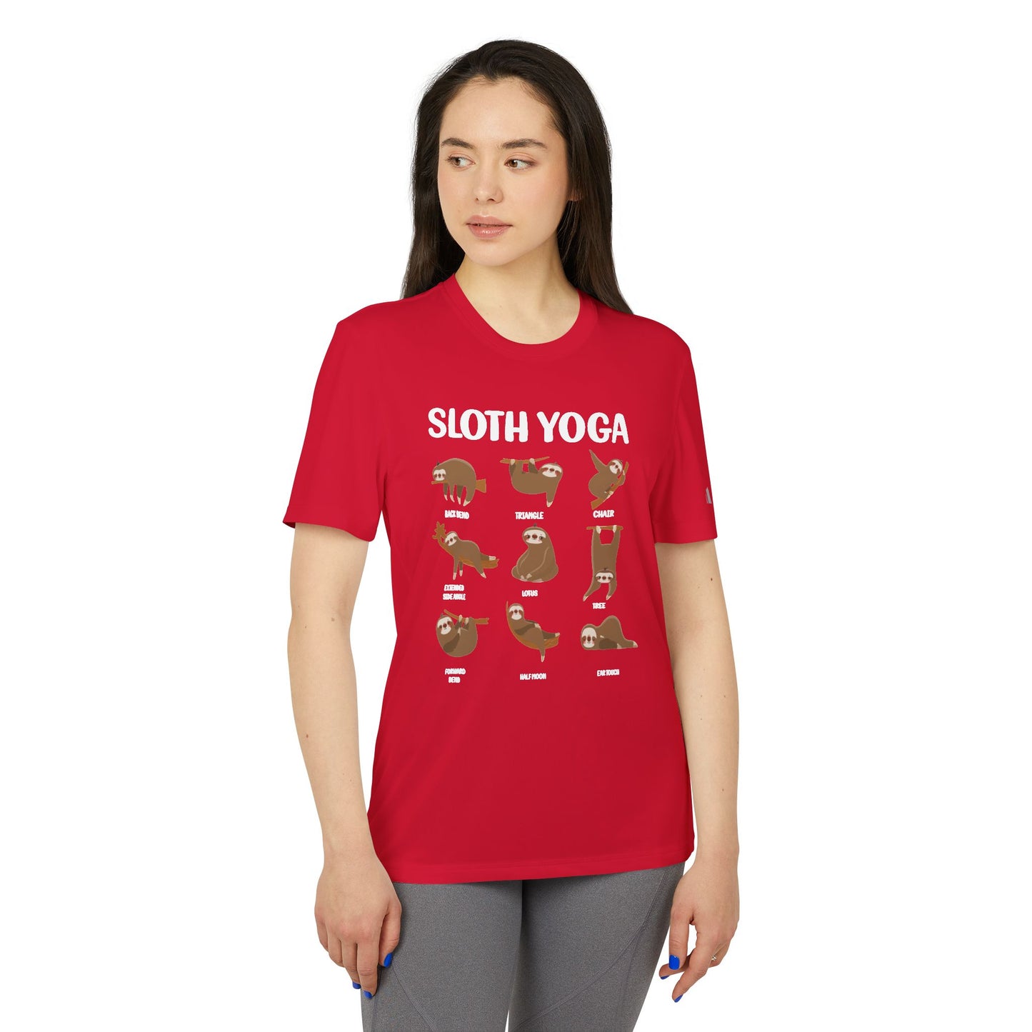 Sloth Yoga - Adidas Unisex Sport T-shirt - 12219