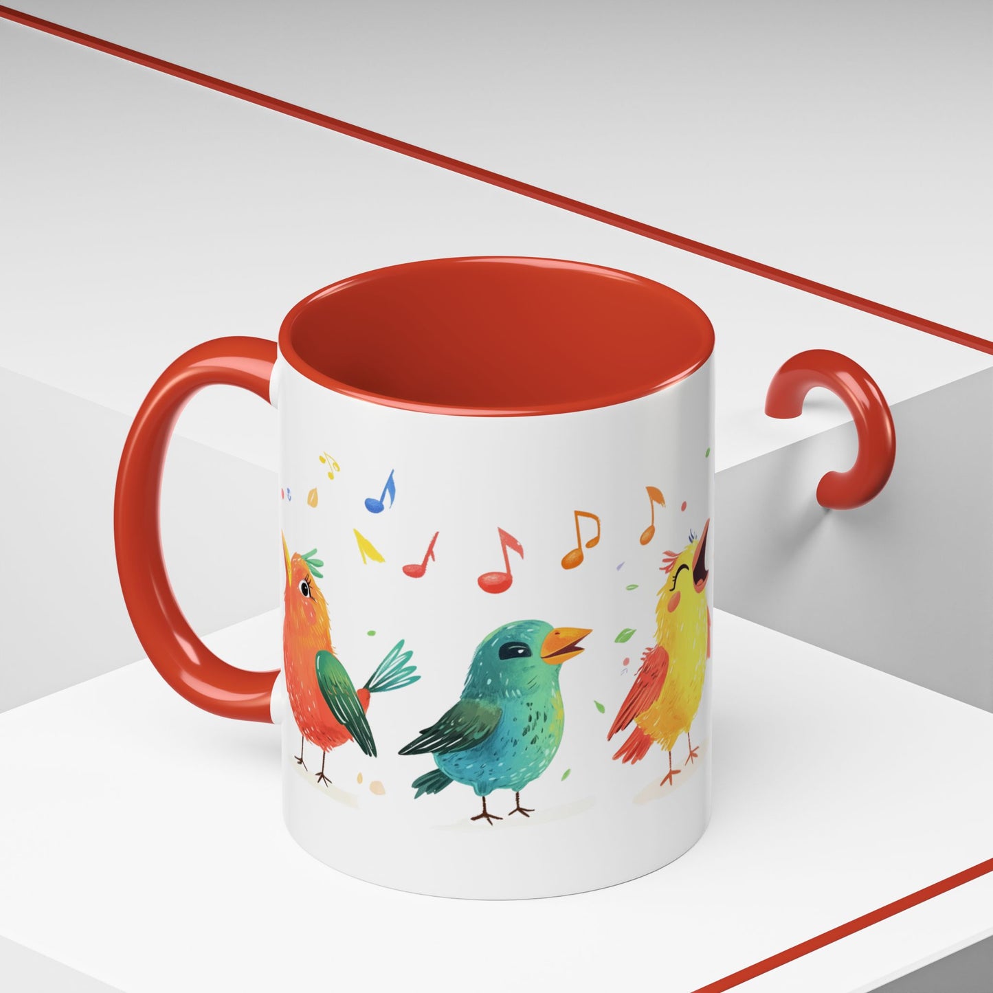 Colorful Birds - Accent Coffee Mug (11, 15oz)