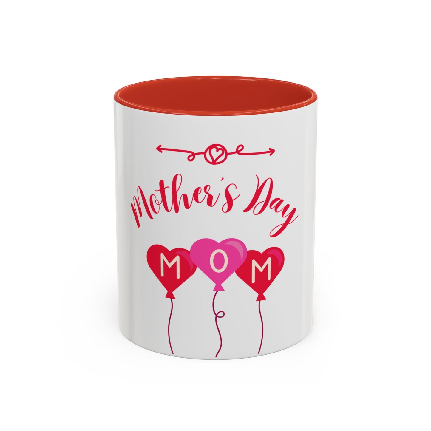 Mother's Day Accent Coffee Mug - Heart Balloons for Mom - 11870
