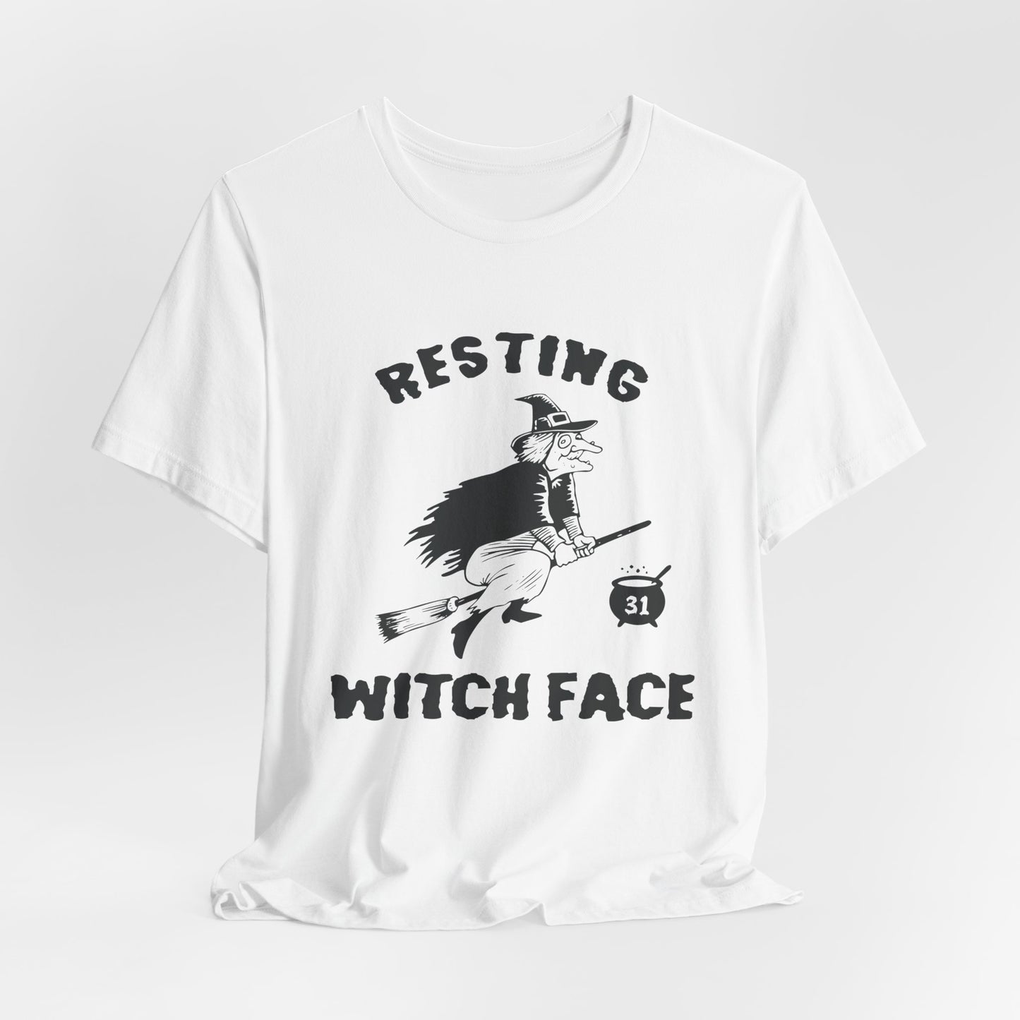 Halloween: Resting Witch Face - Unisex Jersey Short Sleeve Tee - 12665