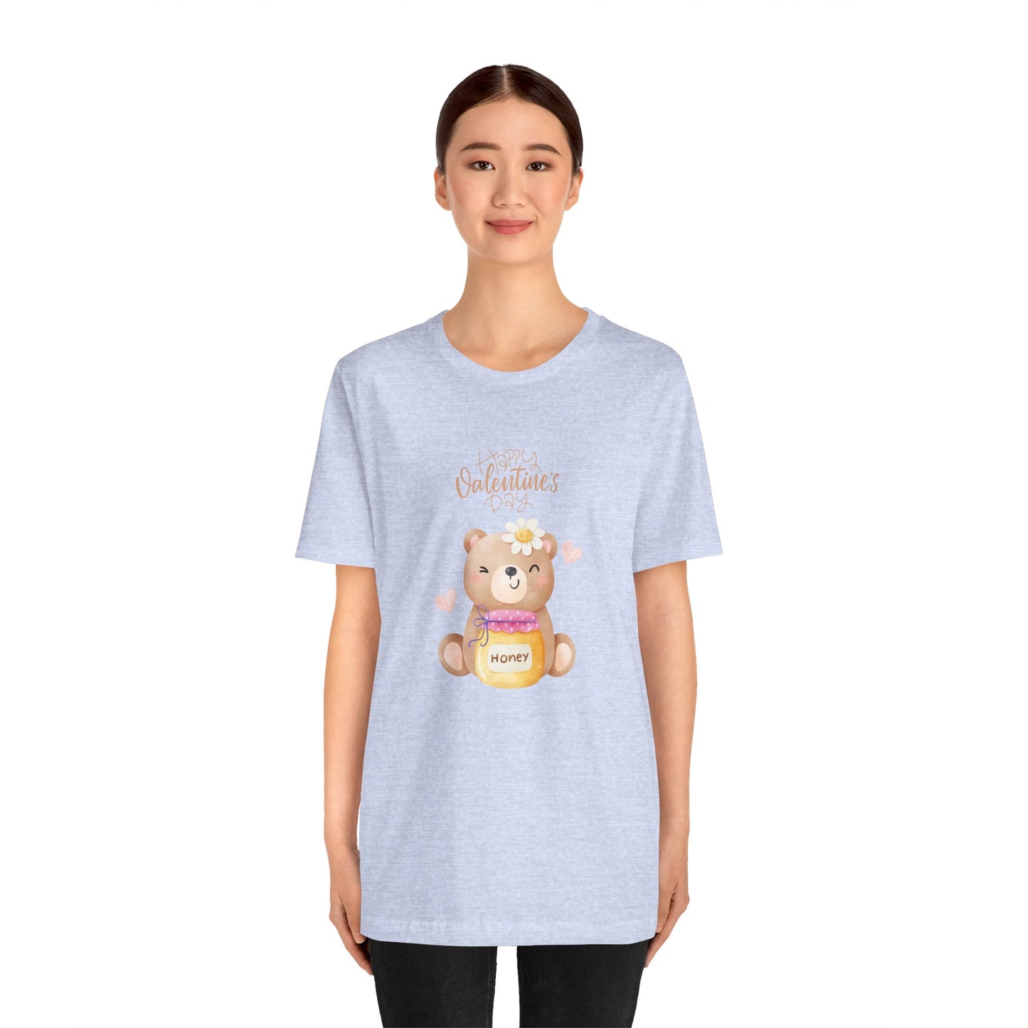 Baby Bear, Happy Valentine's Day - Unisex Jersey Short Sleeve Tee - 11522
