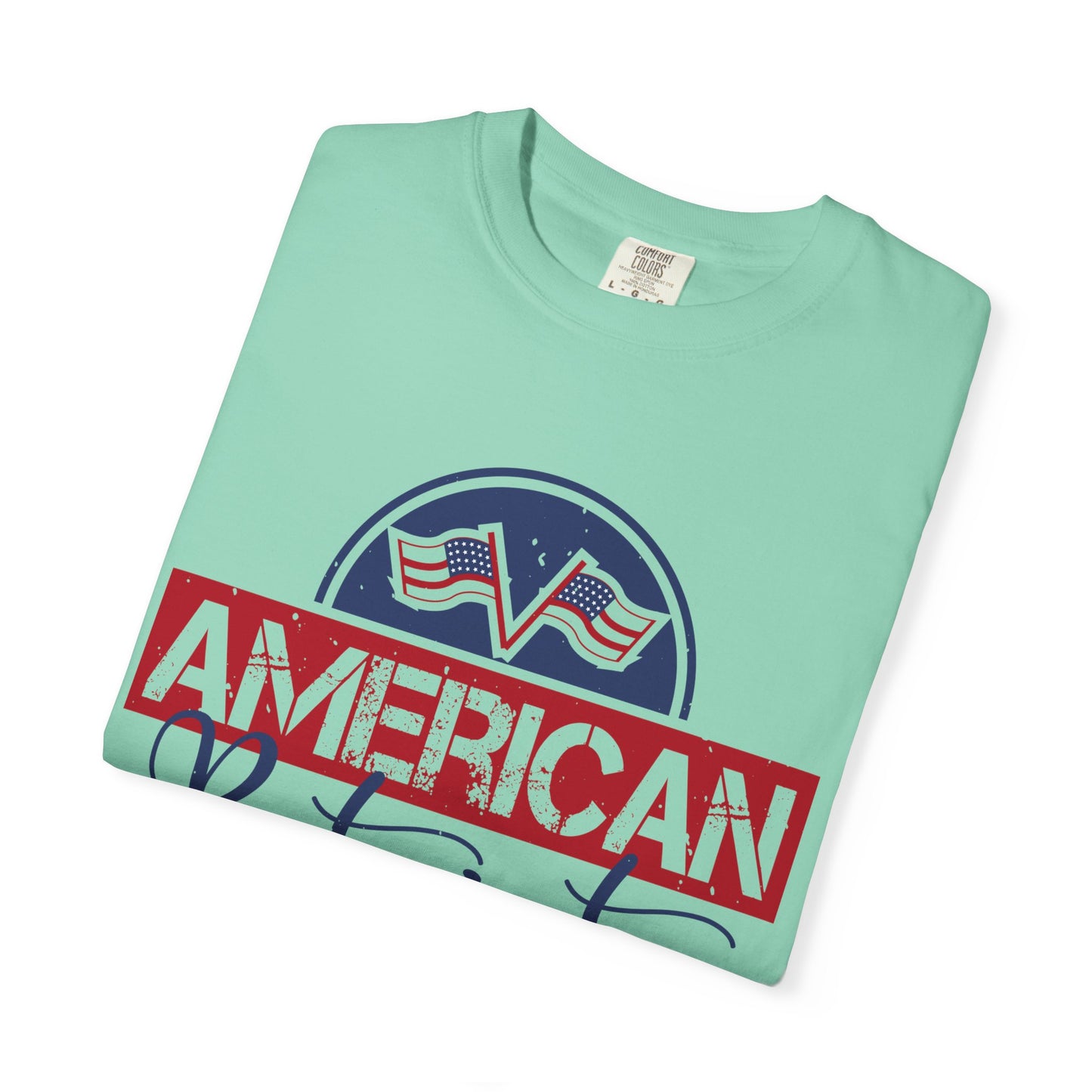 American Patriot Garment-Dyed T-Shirt, USA Pride Tee, 4th of July Shirt, Americana Apparel, Unisex Casual Wear - 13813