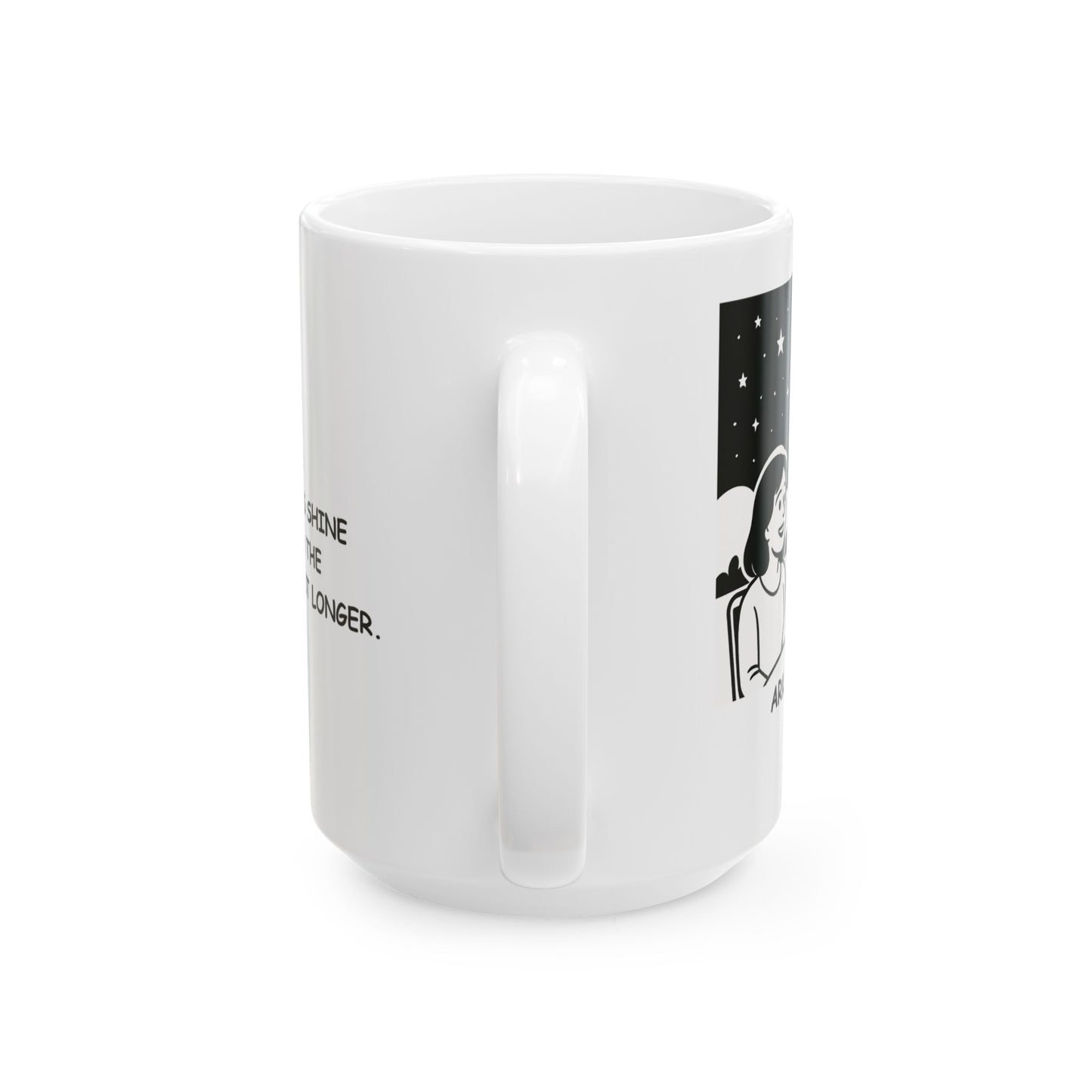 "Arkansas: Where the stars shine brighter and the conversations last longer." Ceramic Mug - 13325