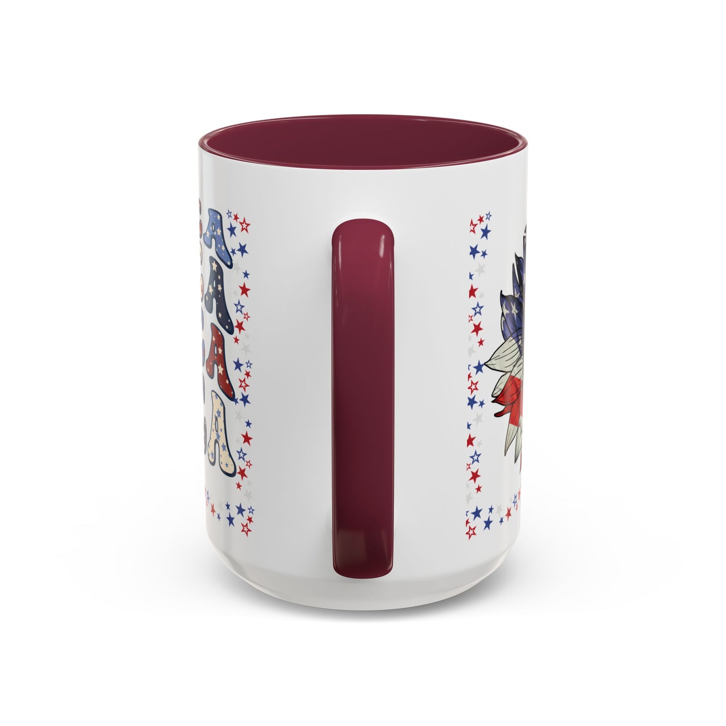 July 4, Red & Blue, Colorful Mugs, 11oz - 10590