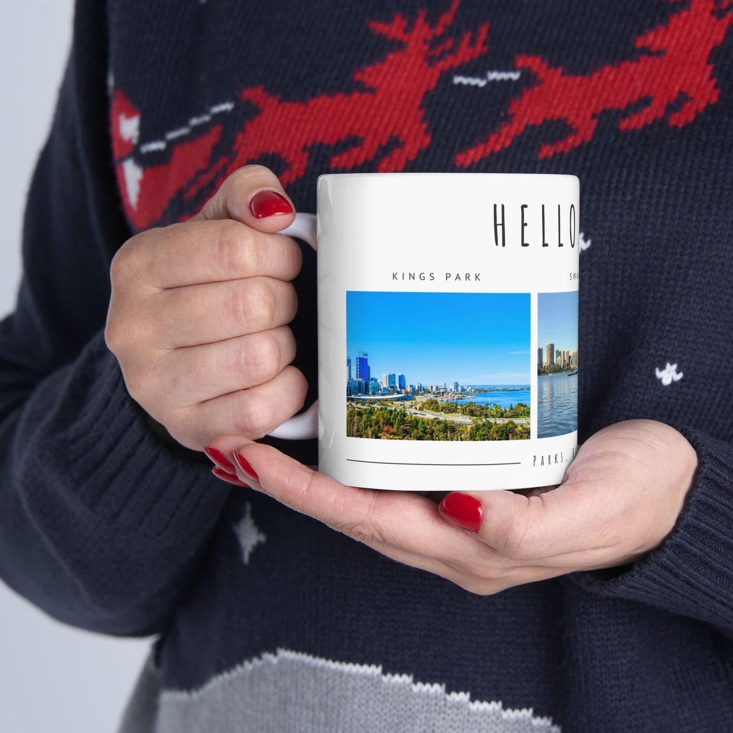 Hello Perth! Scenic Ceramic Mug - 11oz & 15oz - 12178