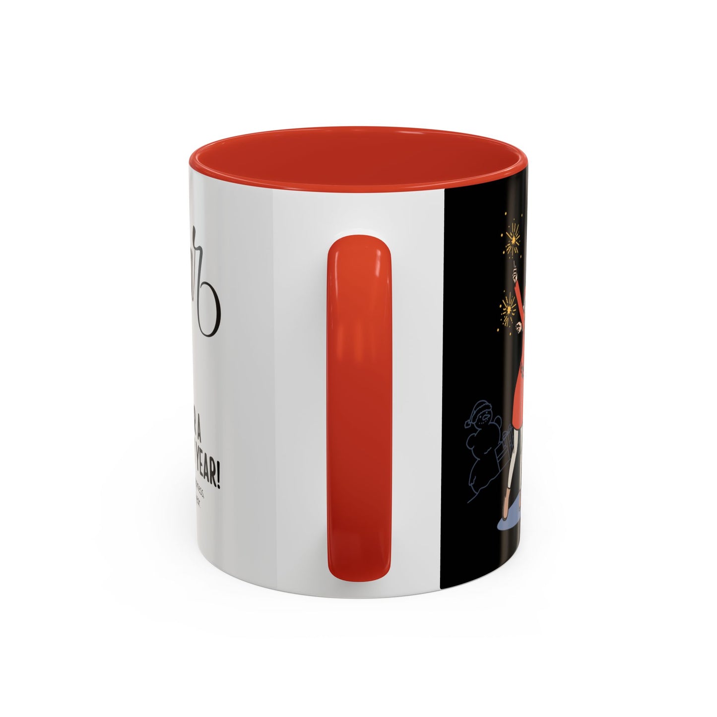 Happy New Year - Accent Coffee Mug (11, 15oz) - 10891