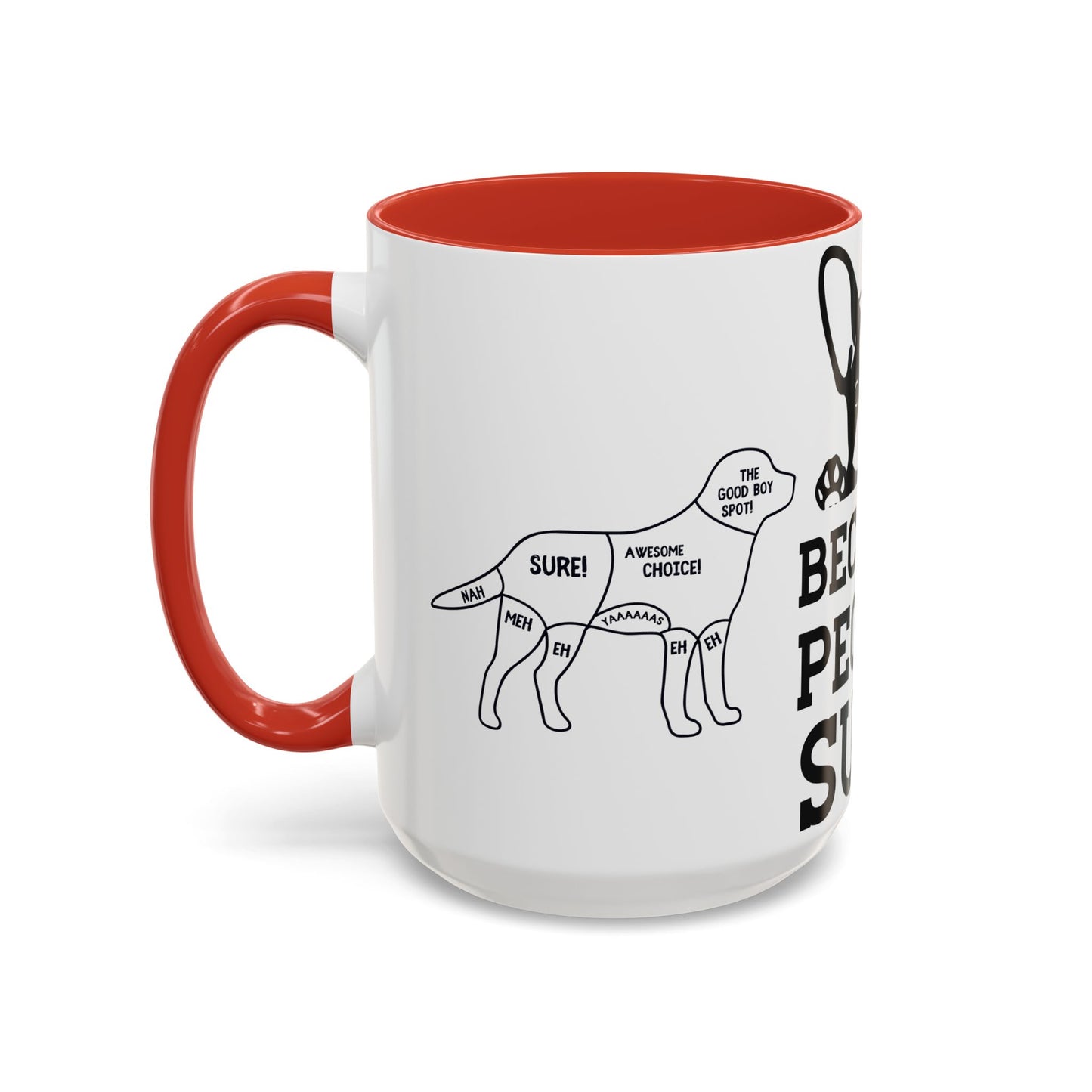 Because People Suck - Accent Coffee Mug (11, 15oz)