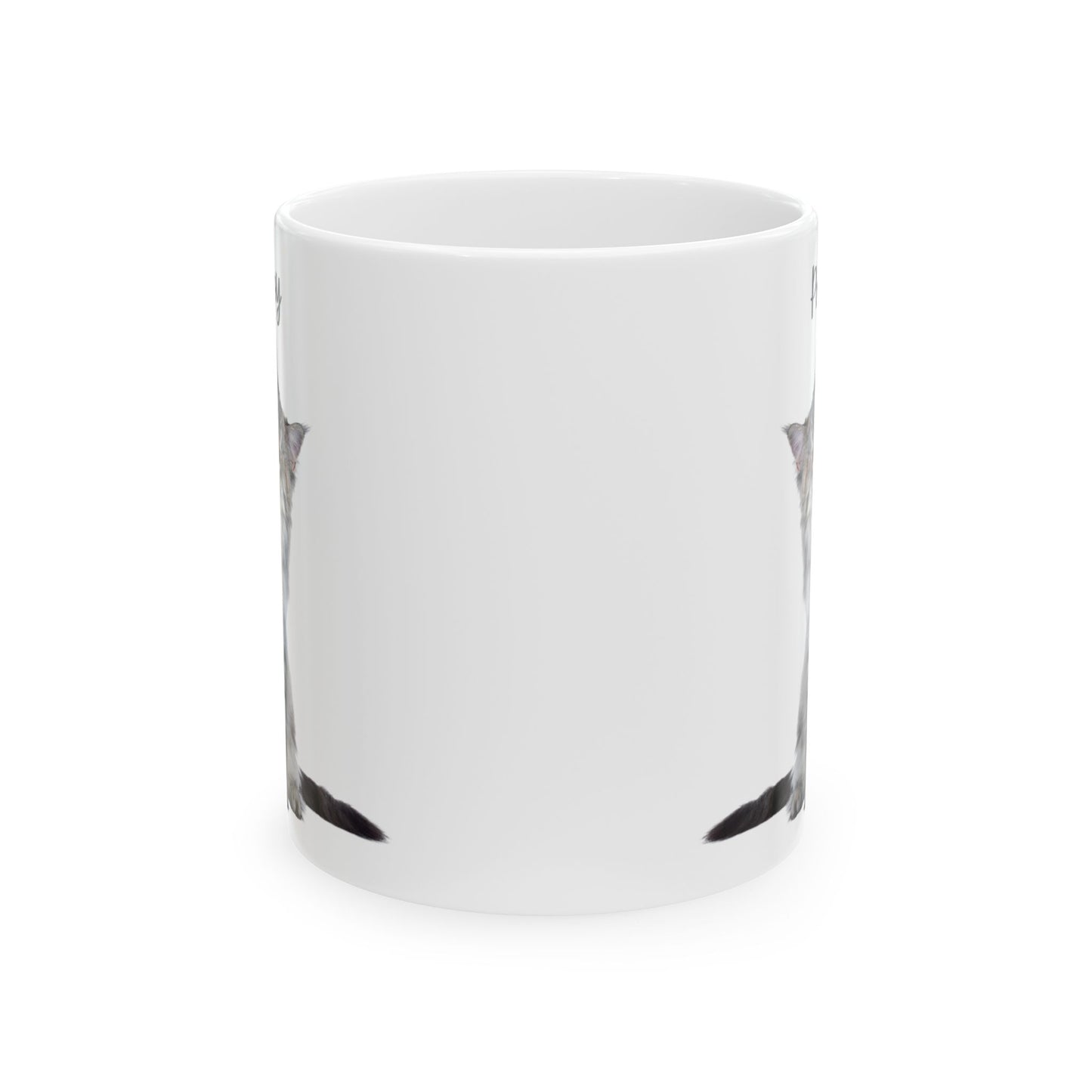 Personalised Cat Ceramic Mug - Perfect Gift for Cat Lovers, Unique Coffee Cup, Pet Owner Present, Animal Enthusiast Merchandise - 14206