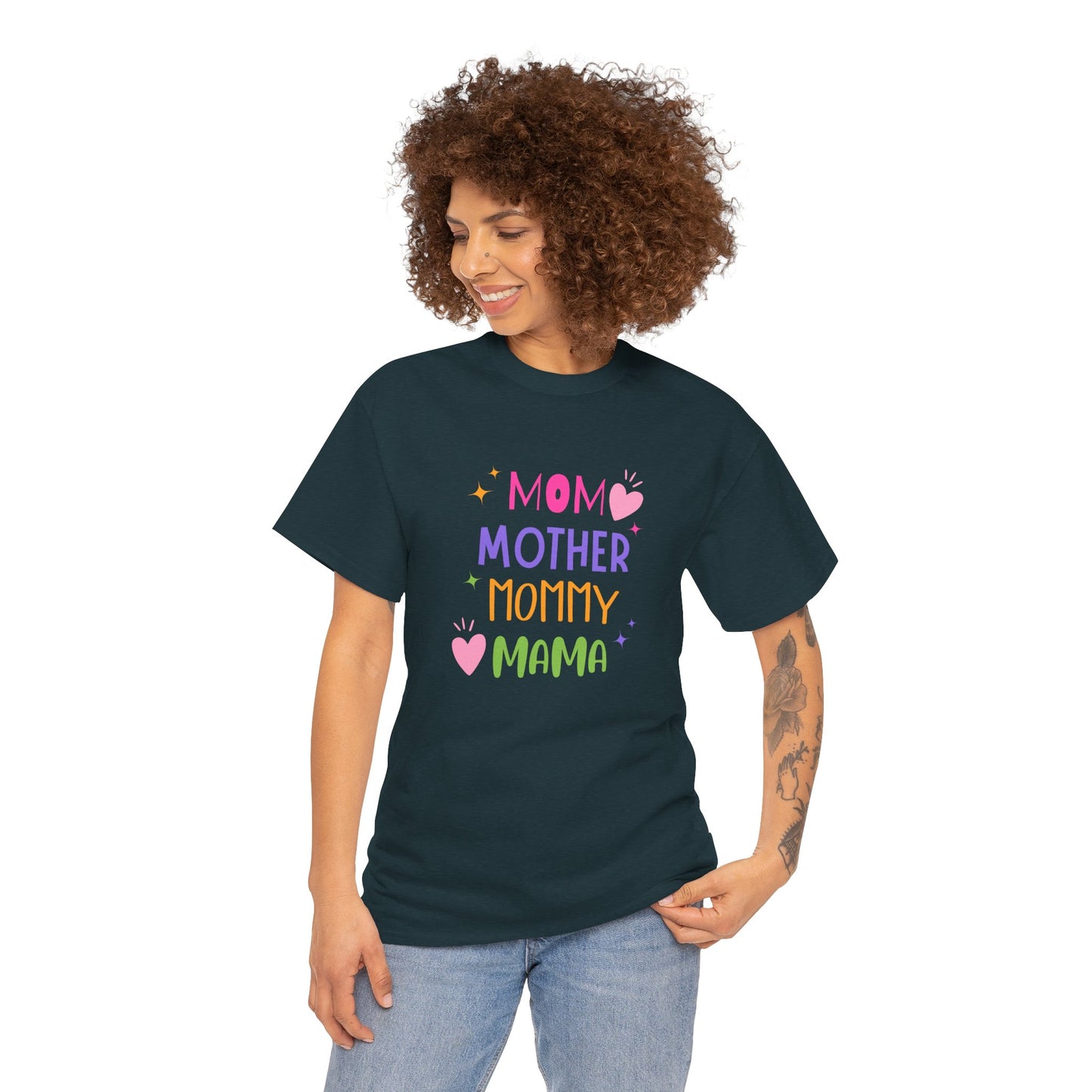 Mom, Mama, Mummy, Mother - Unisex Heavy Cotton Tee - 11715