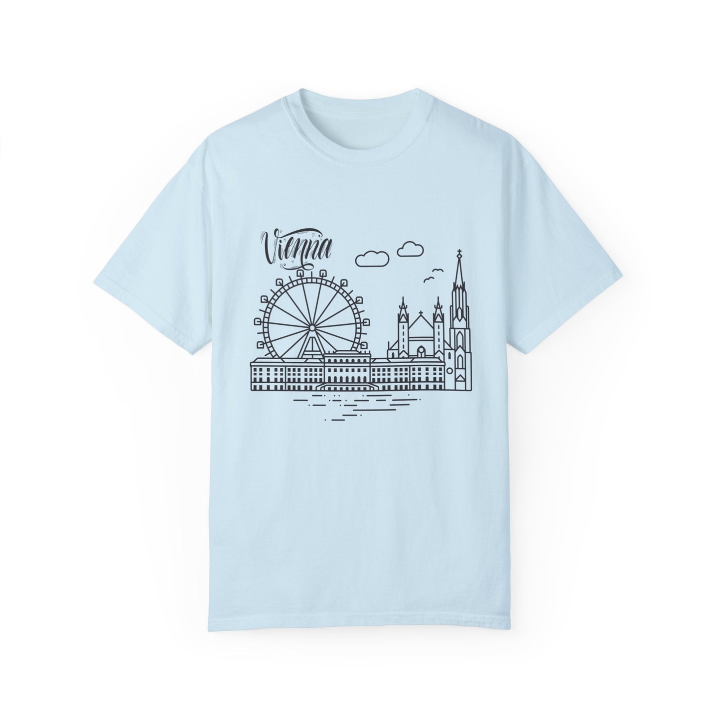 Vienna Unisex Garment-Dyed T-Shirt - Travel Souvenir Tee - 12205