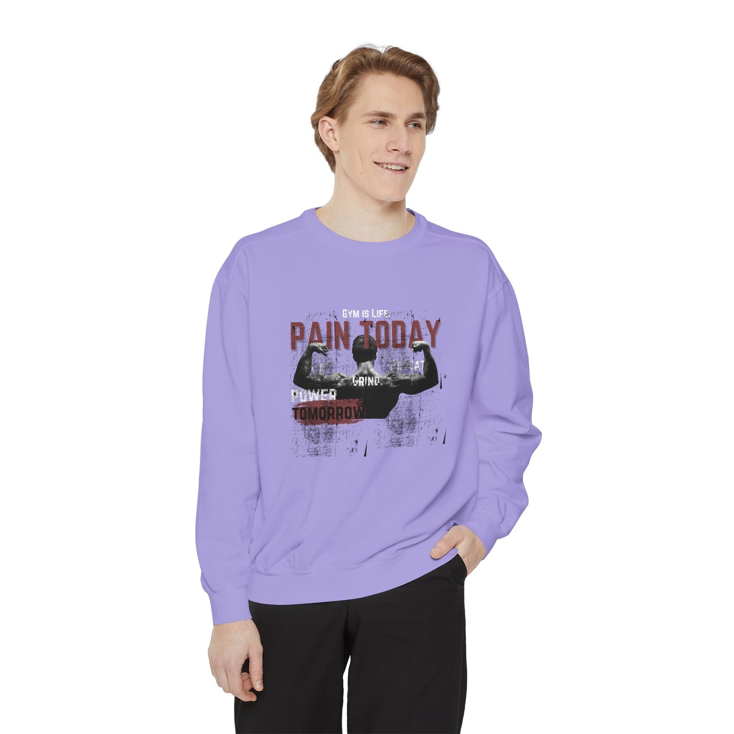 Gym is Life - Unisex Garment-Dyed Sweatshirt - 10608