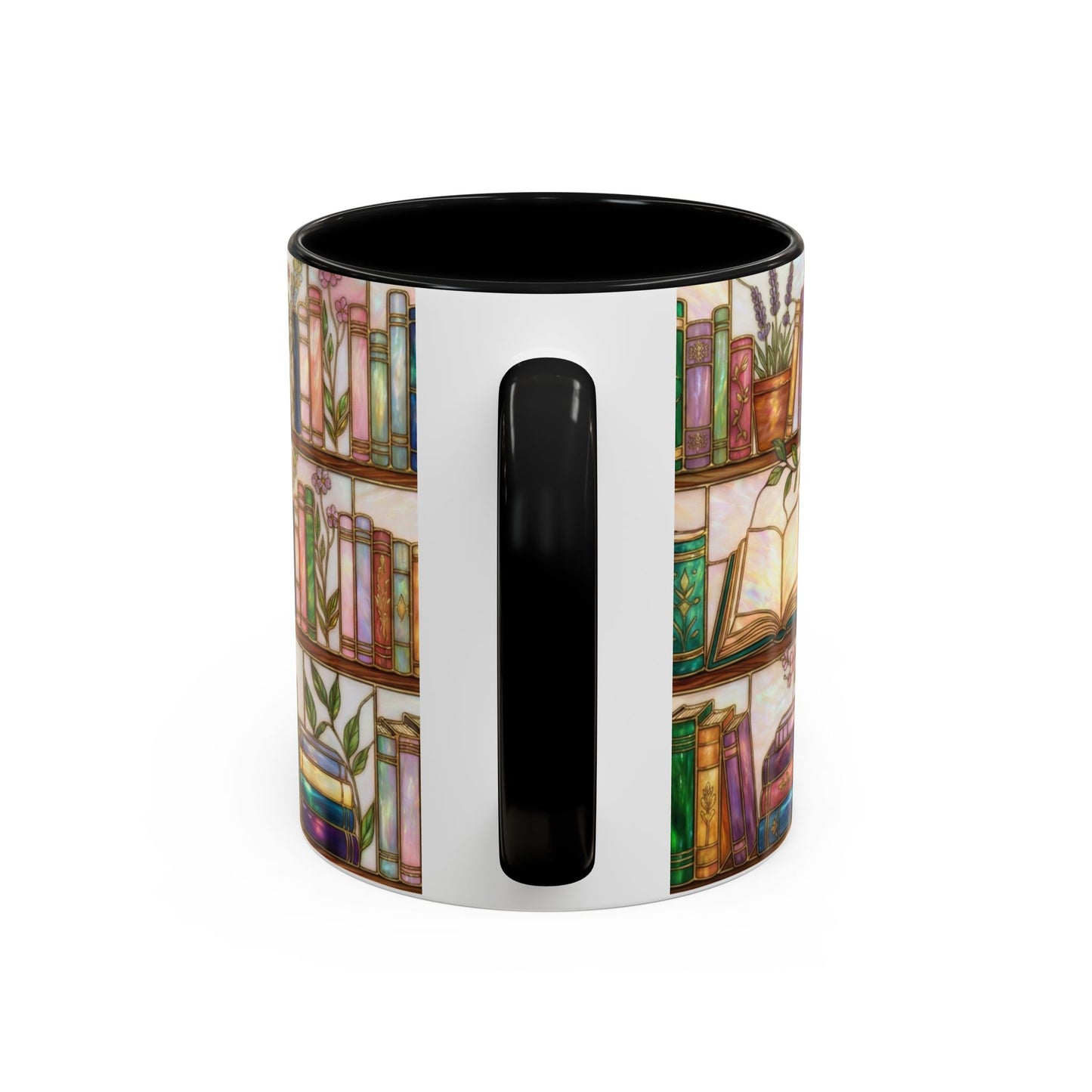 Bookish Accent Coffee Mug — Stained Glass Design (11/15 oz) - 14528