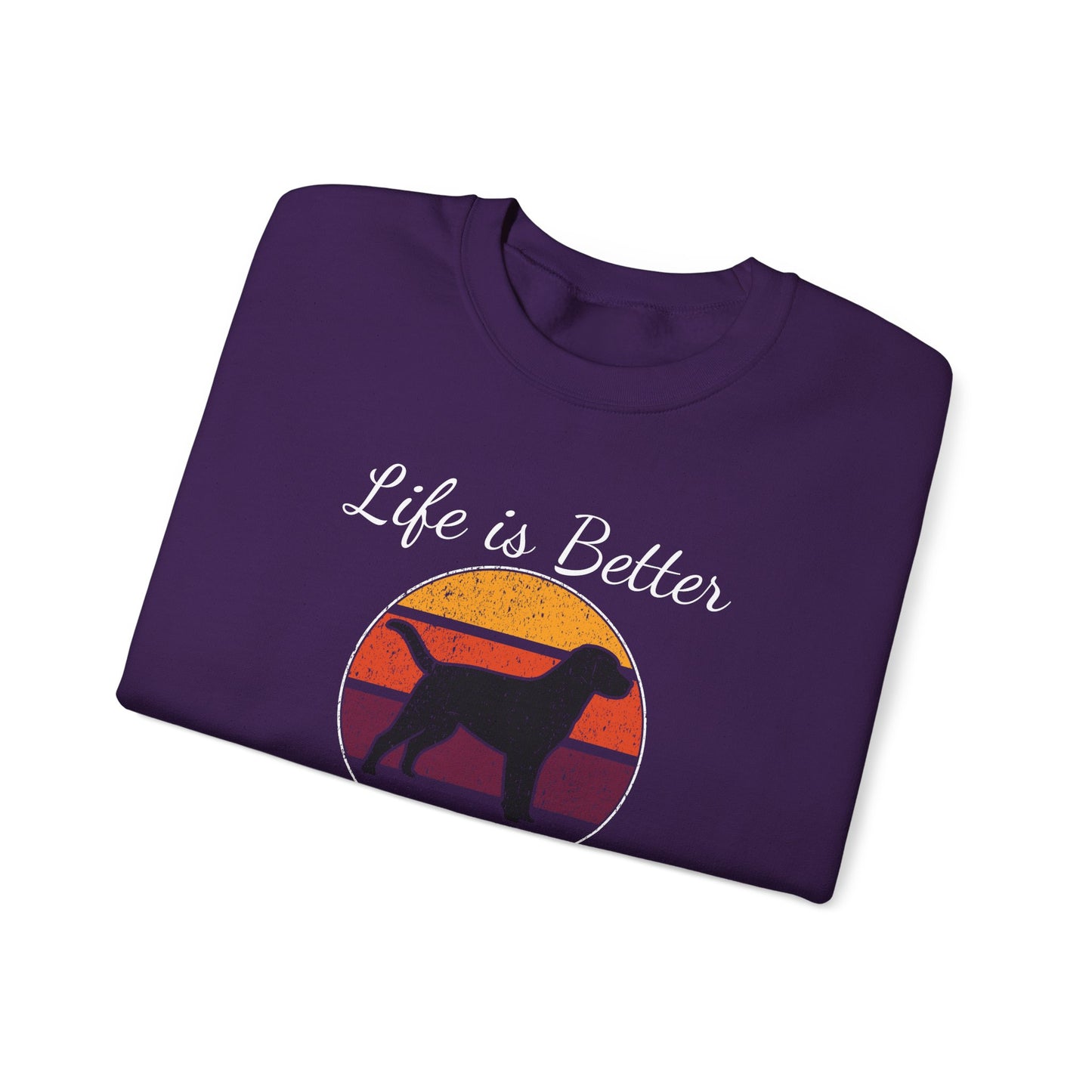 Life is Better With Dogs - Unisex Heavy Blend™ Crewneck Sweatshirt