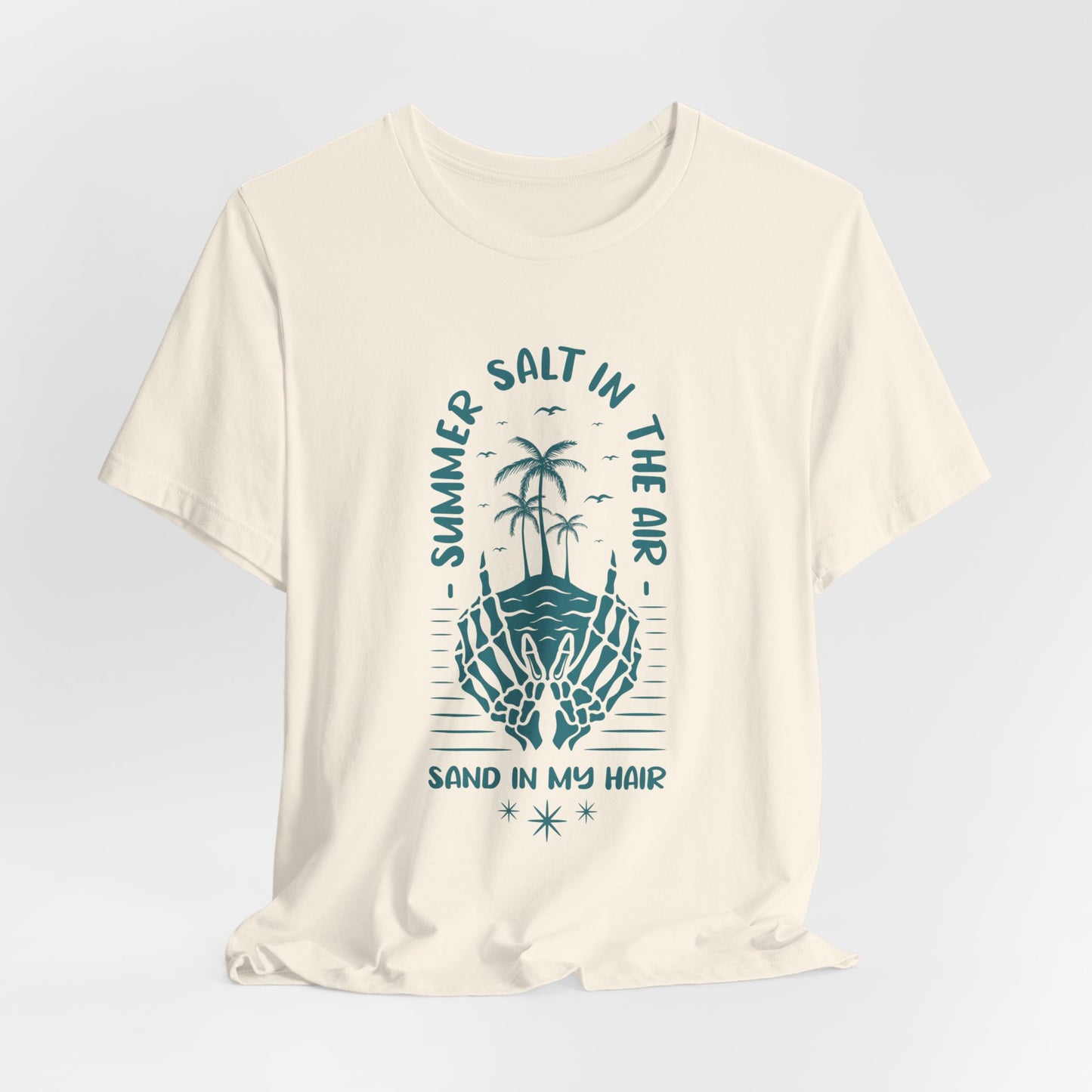 Summer Salt In The Air, Sand In My Hair - Unisex Jersey Short Sleeve Tee