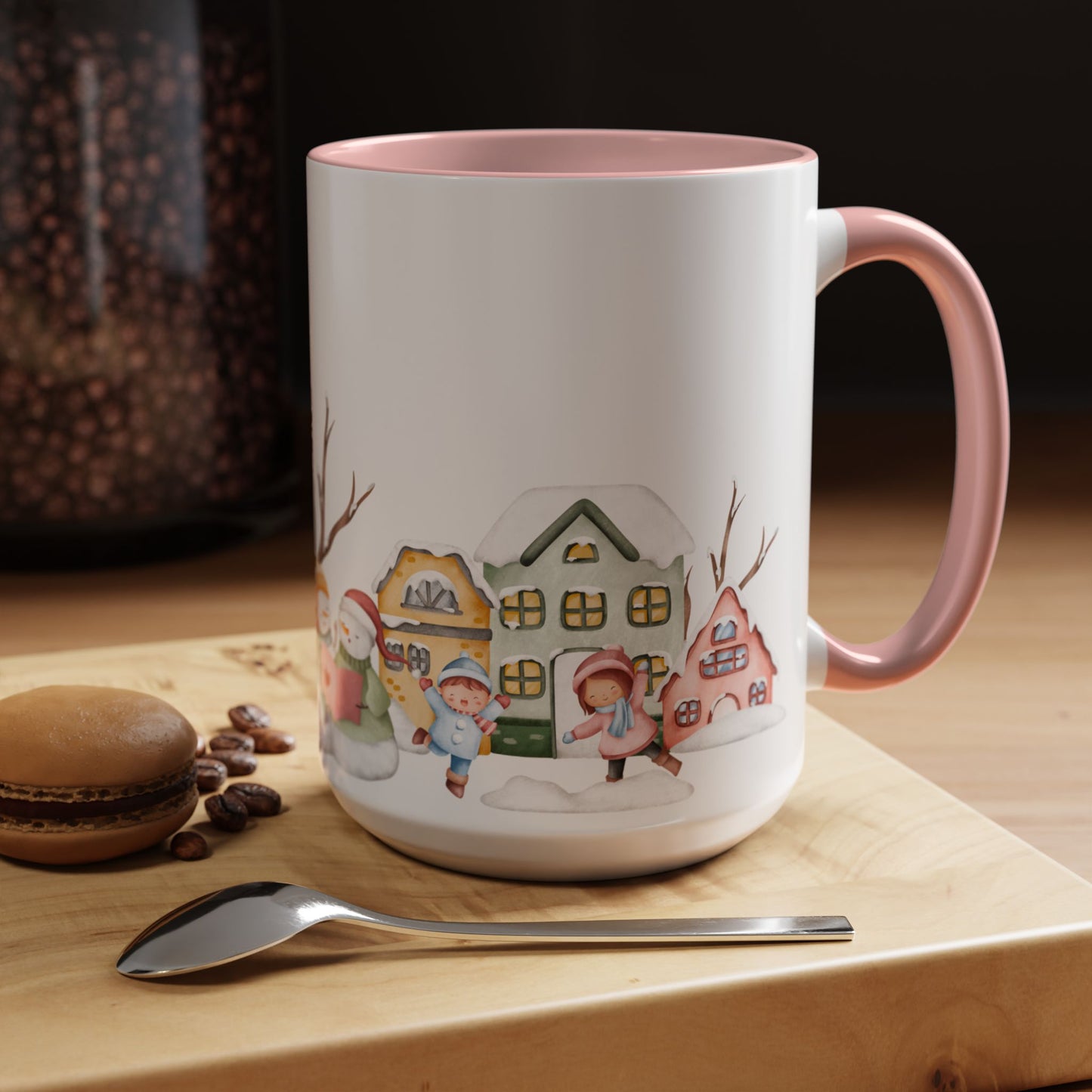 Winter Day, Outdoor - Accent Coffee Mug (11, 15oz) - 10455