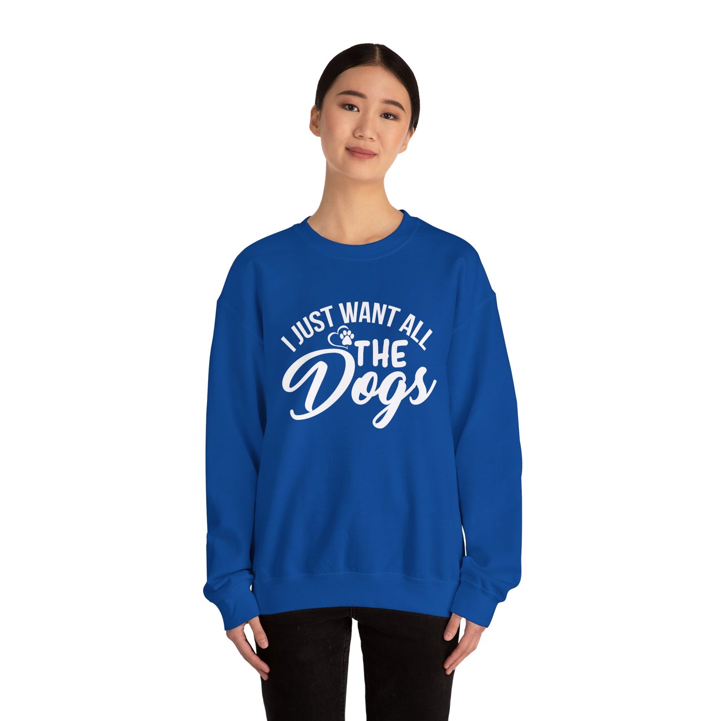 I Just Want All the Dogs - Unisex Heavy Blend™ Crewneck Sweatshirt