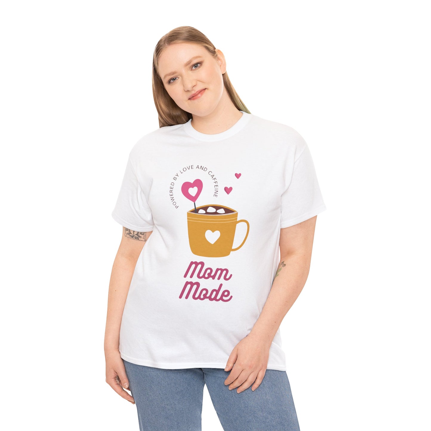 Mom Mode T‑Shirt – Cute Coffee Mug Graphic Tee for Moms (Mom Mode) - 14880