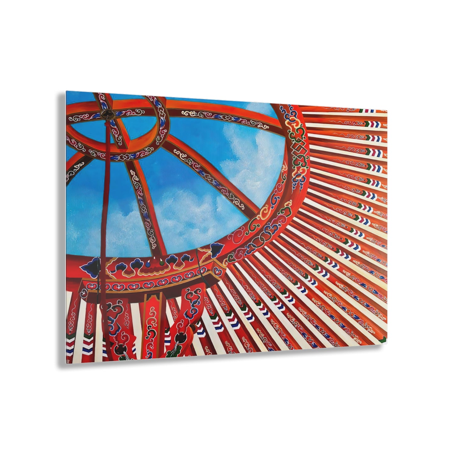 Mongol Yurt Top - Acrylic Prints