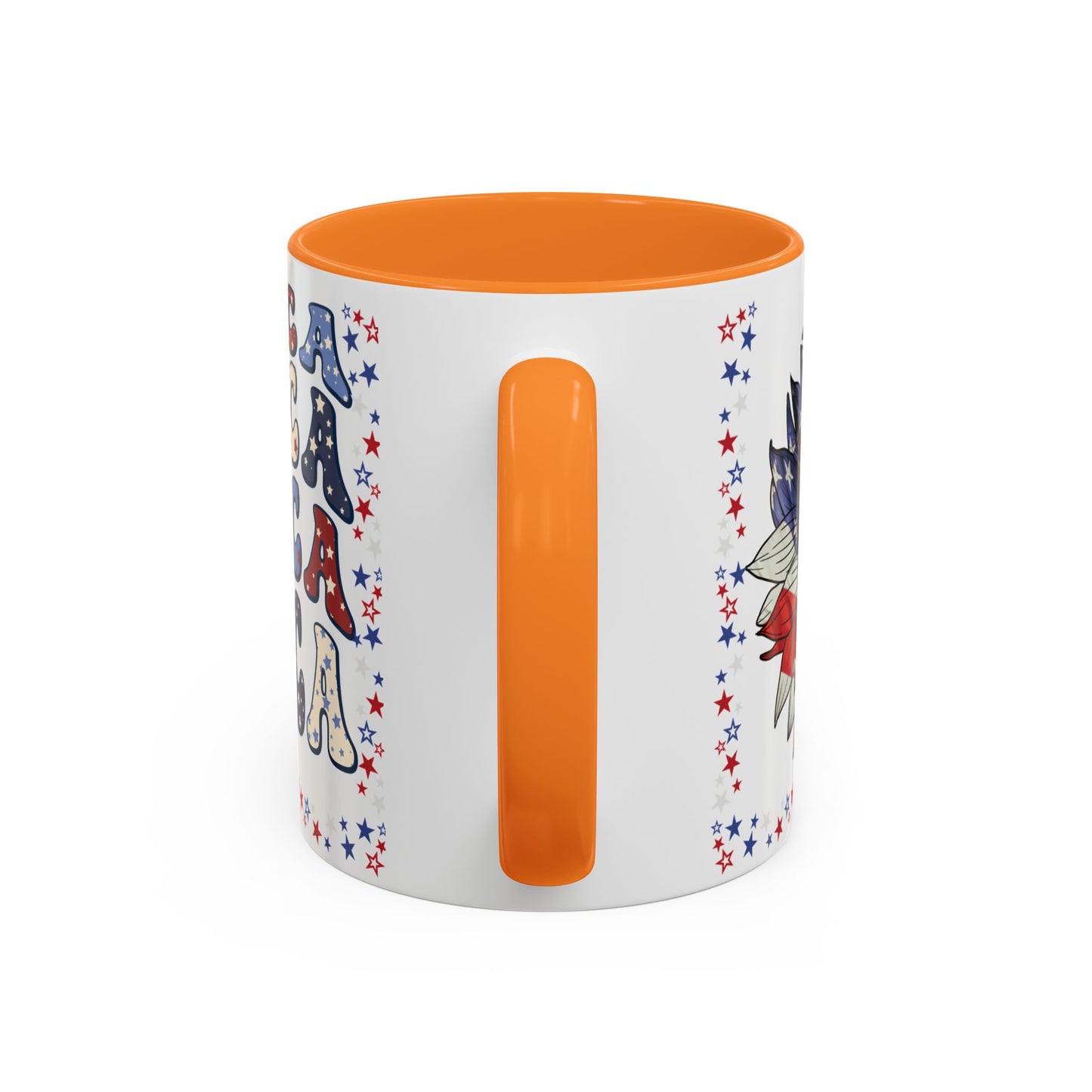 July 4, Red & Blue, Colorful Mugs, 11oz - 10590